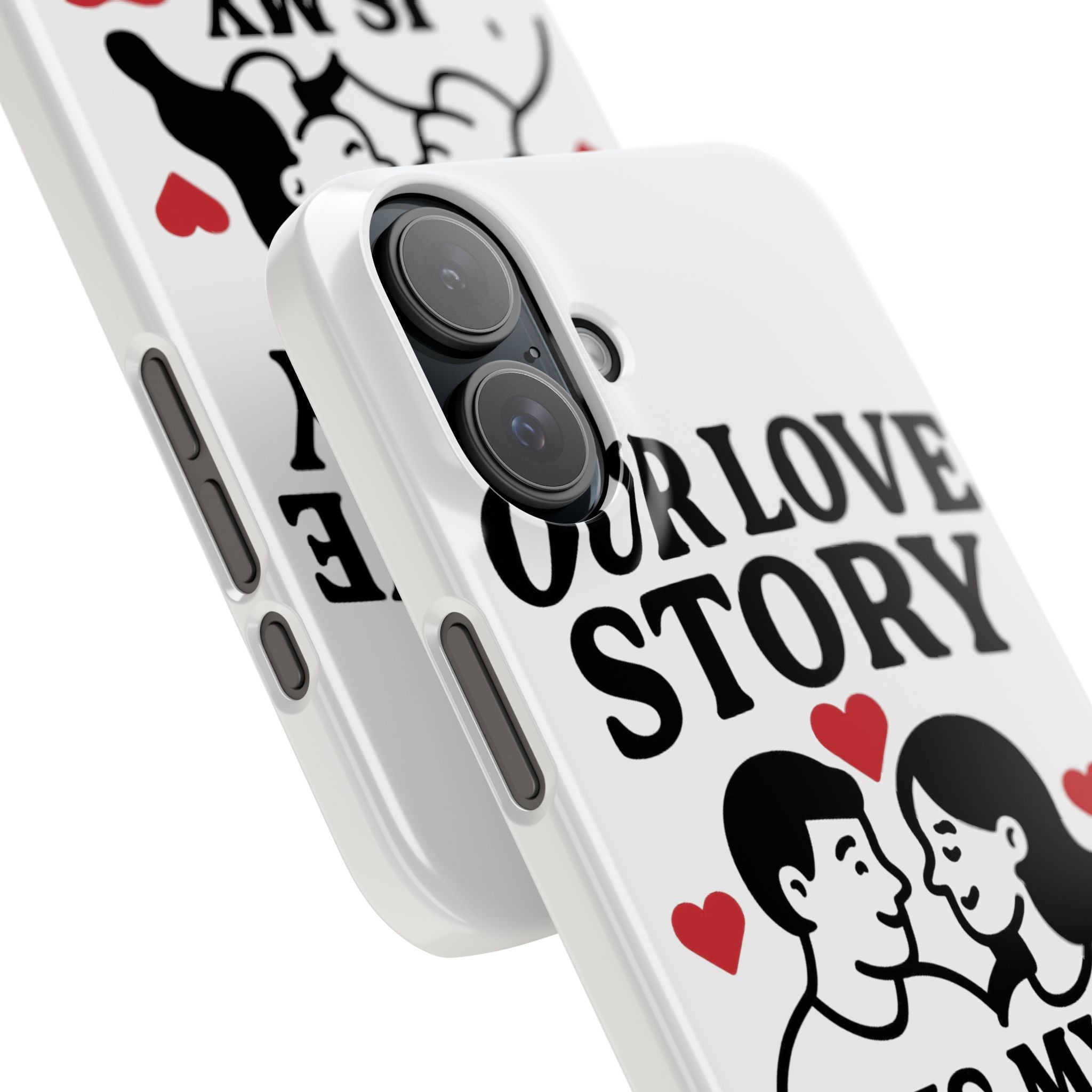 Love Story Phone Case Anniversary Gift for Wife Girlfriend Romantic Quote Couple iPhone Samsung Case Valentine's Day Gift