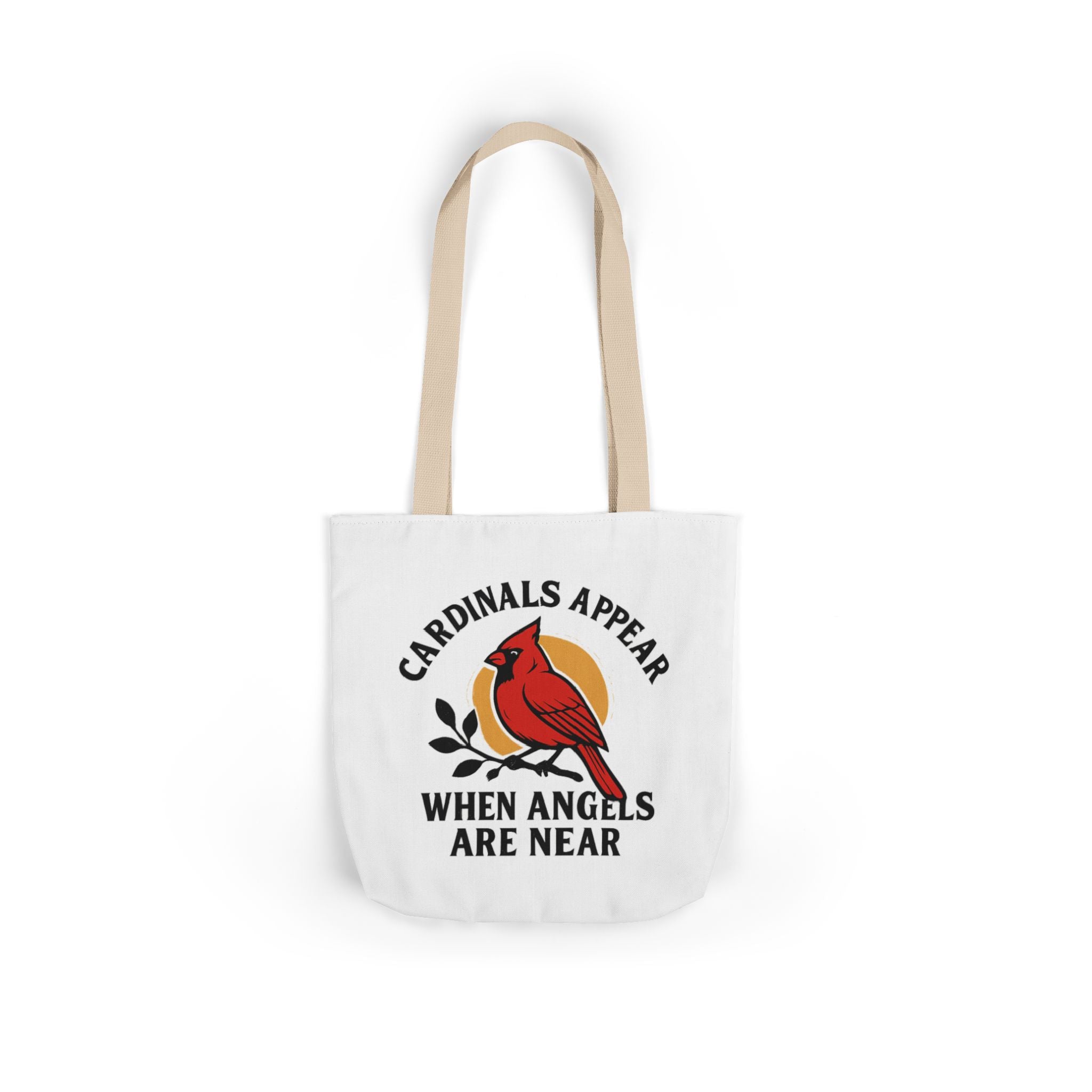 Cardinal Visitor Tote Bag, Cardinals Appear When Angels Are Near, Memorial Gift for Loss of Loved One, Sympathy Gift Mom