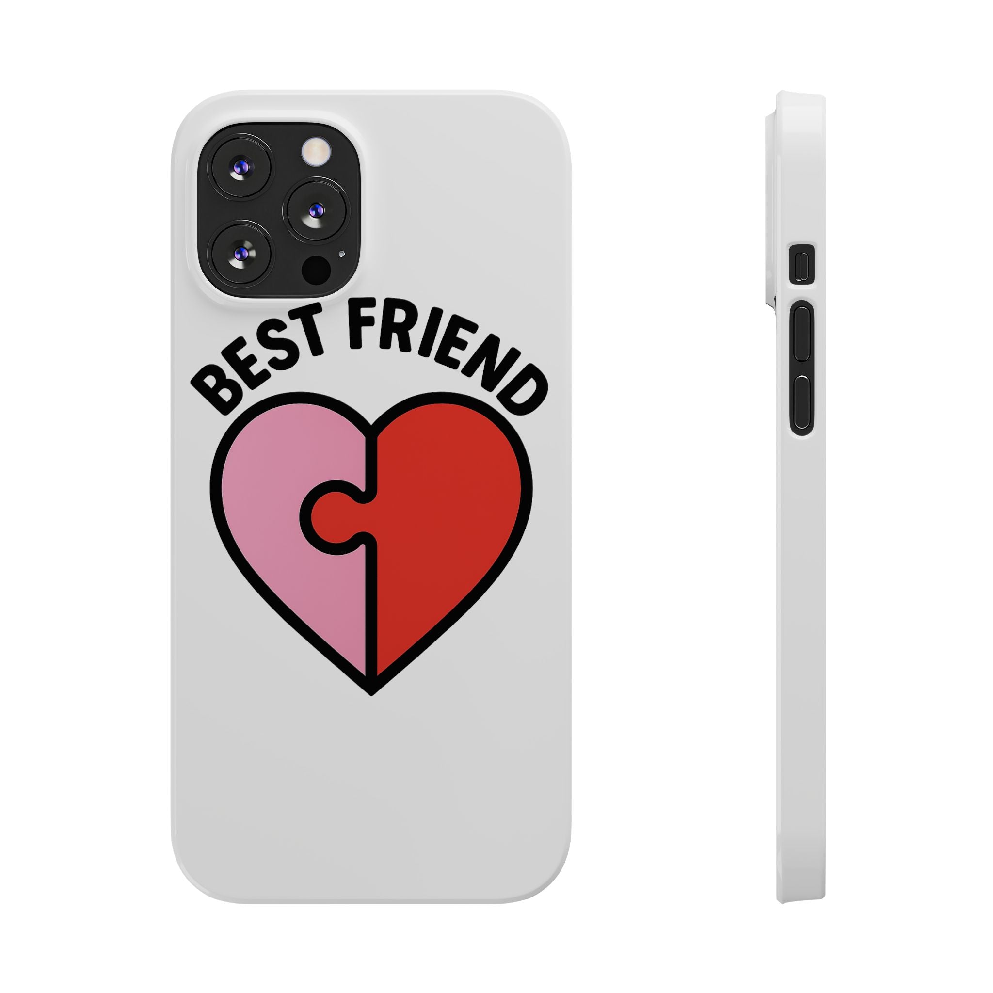 Best Friend Phone Case Set Puzzle Heart Matching BFF Gifts for Besties Friendship Phone Cases Cute Teen Gift for Her