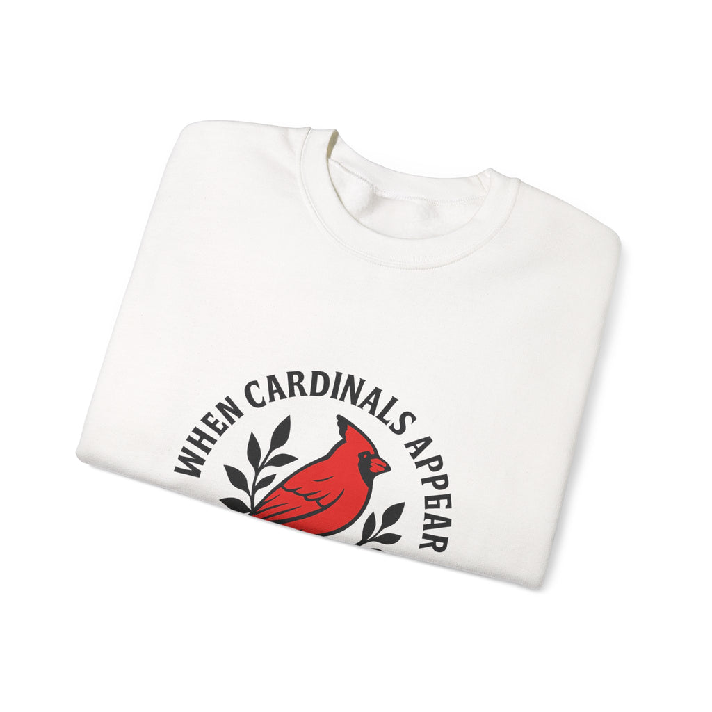 Cardinal Memorial Sweatshirt When Cardinals Appear Loved Ones Are Near Grief Gift Loss of Loved One Remembrance Sympathy Comfort