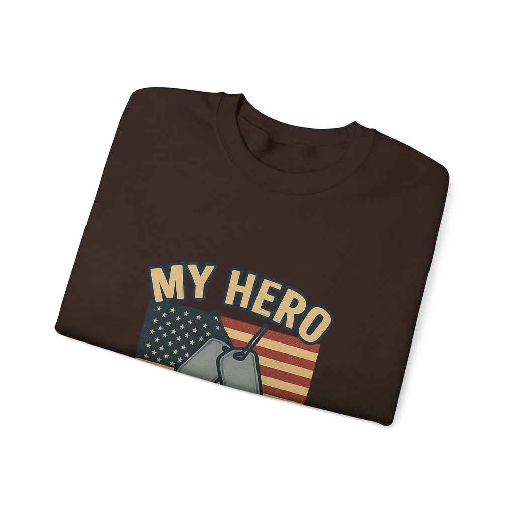 Military Sister Sweatshirt My Hero My Sister Proud Army Navy Air Force Marine Gift Active Duty Support Patriotic Clothing