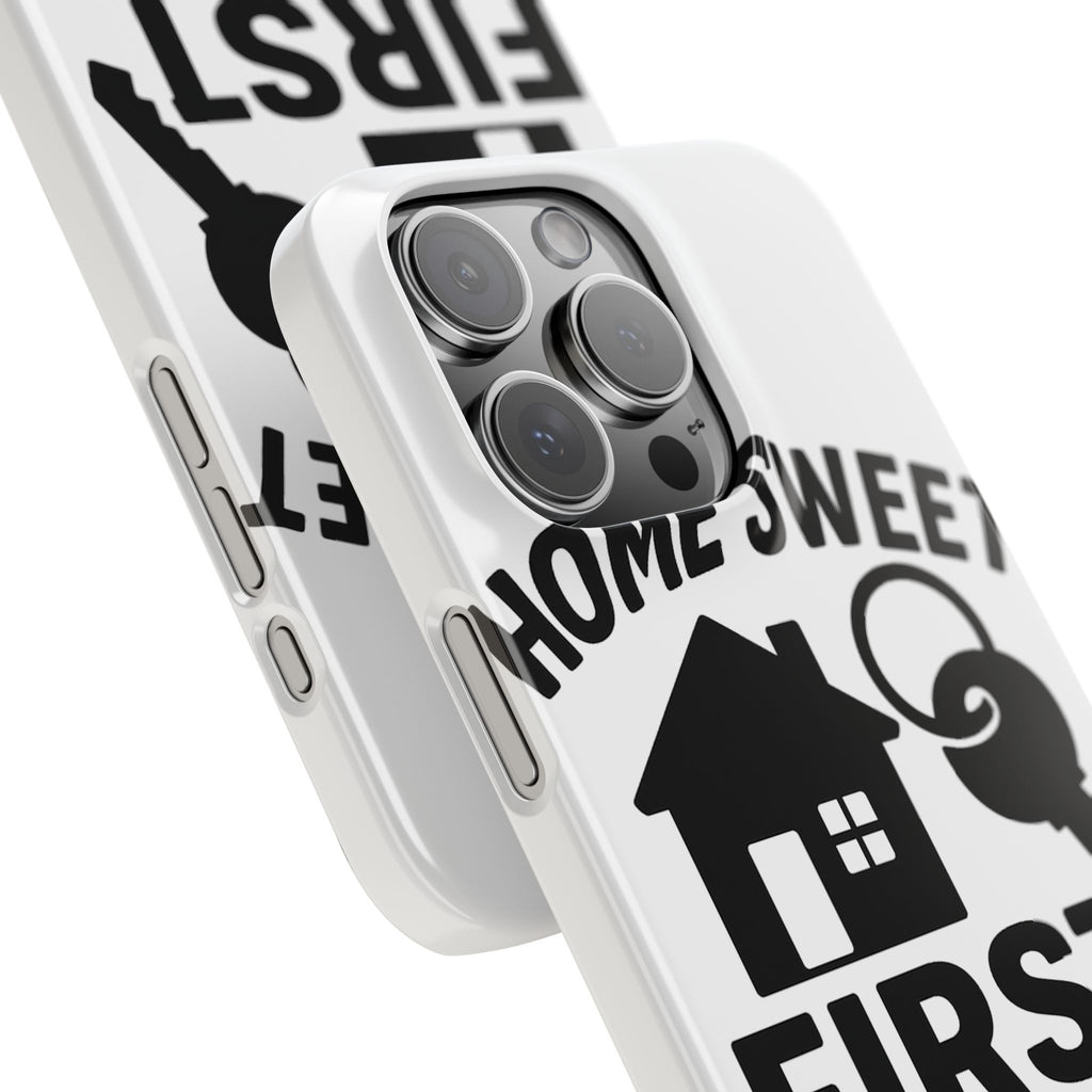 First Home Phone Case New Homeowner Gift Housewarming Present House Keys Milestone Typography Home Sweet First Home Decor