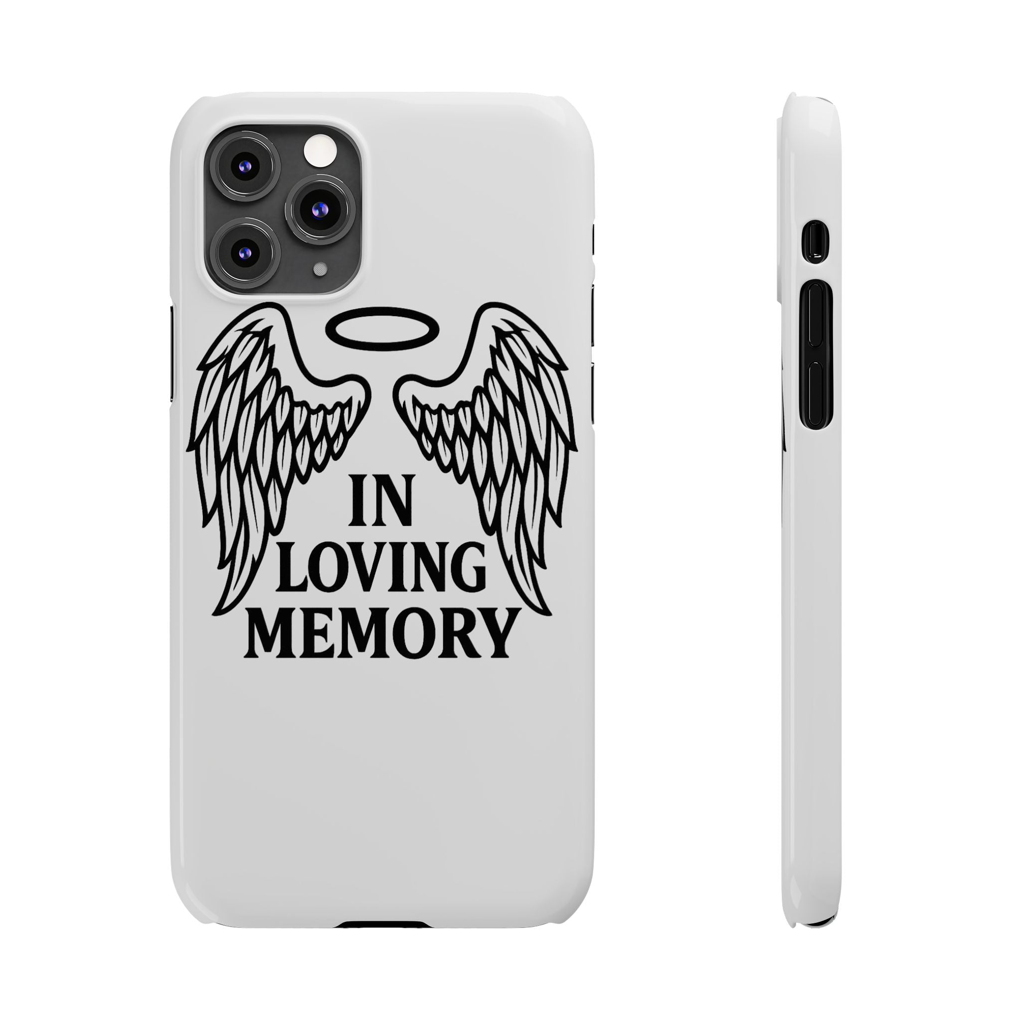 Guardian Angel Wings Phone Case In Loving Memory Sympathy Gift Memorial Remembrance Heaven Spiritual Protection Loss Grief Support