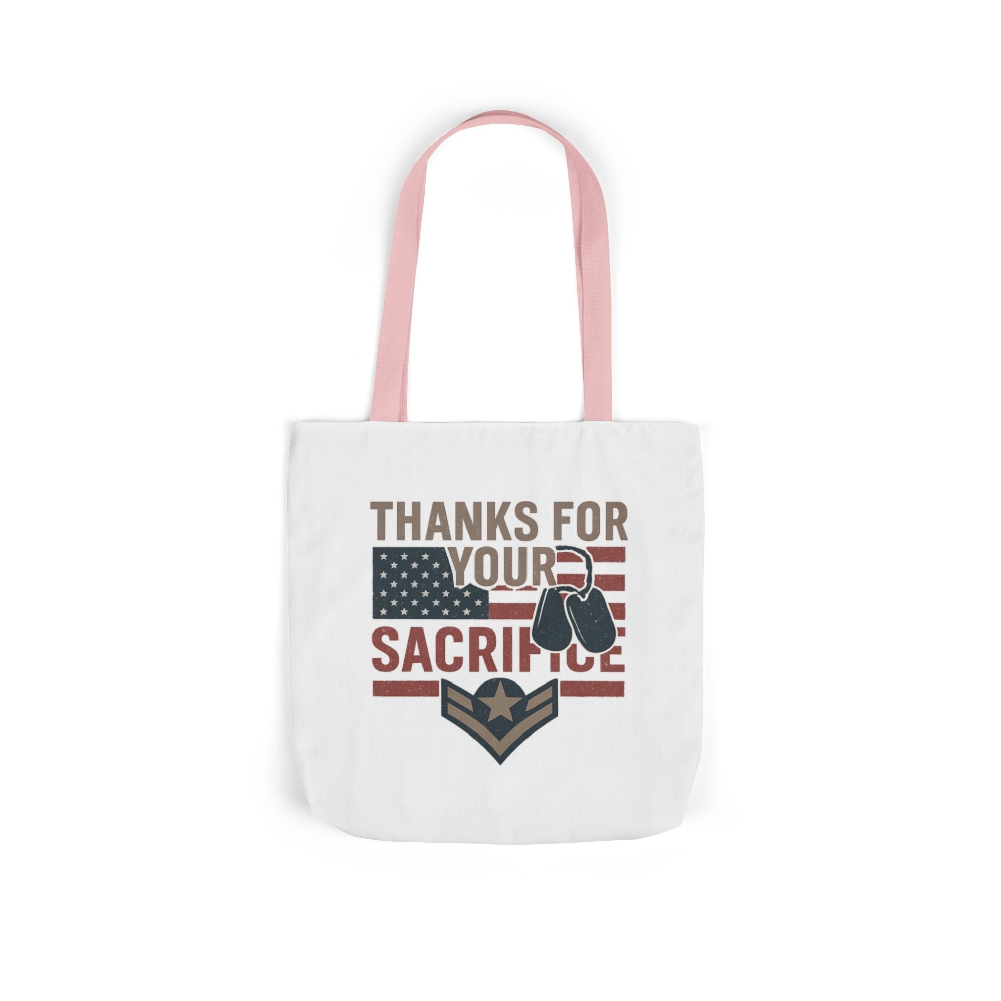 Thanks for Your Sacrifice Tote Bag Military Appreciation Gift Active Duty Service Member Honor Patriotic Gift USA Support Troops Bag