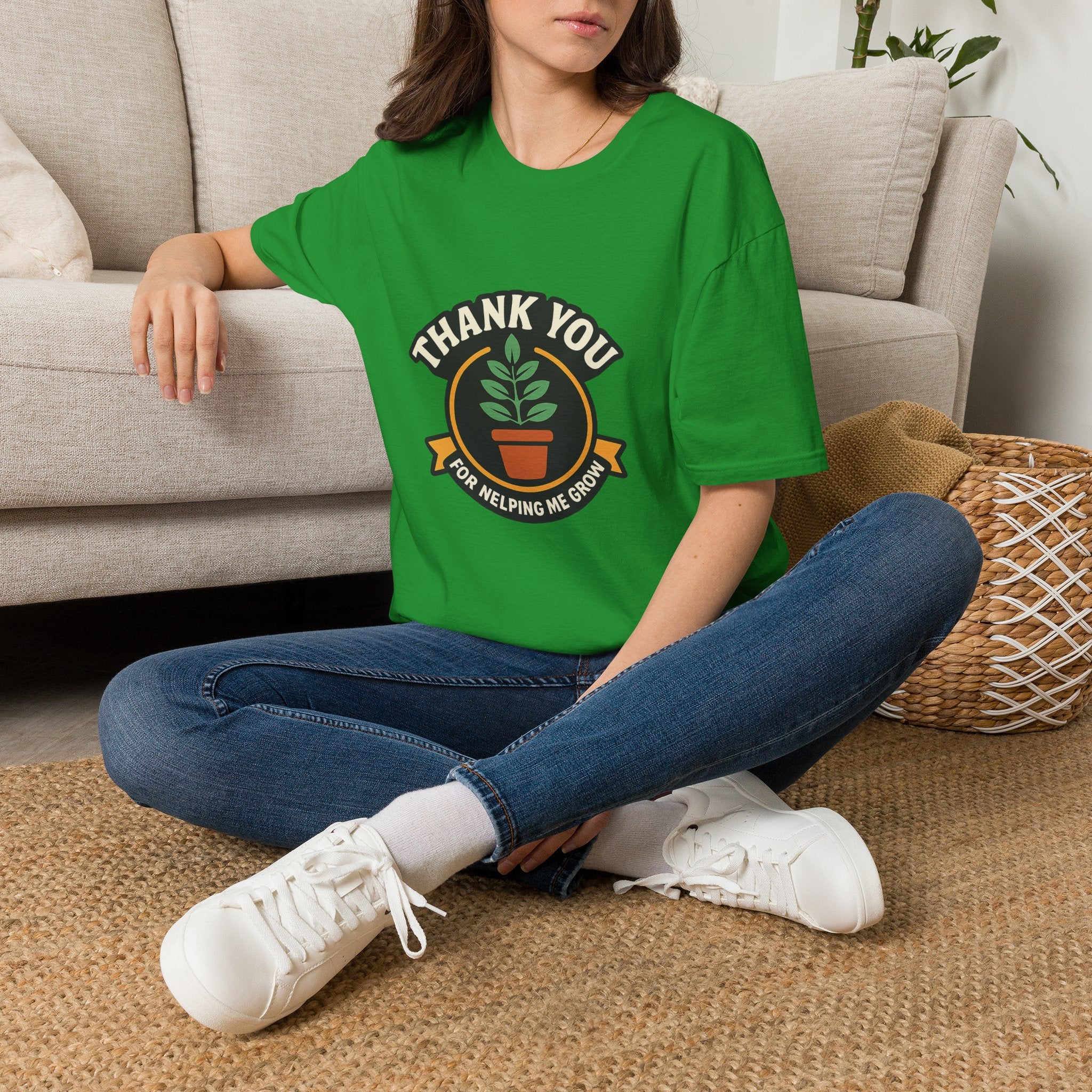 Thank You for Helping Me Grow Teacher Appreciation Shirt Plant Lady Gift Teacher Week Tee Mentor Gift End of Year Teacher Gift