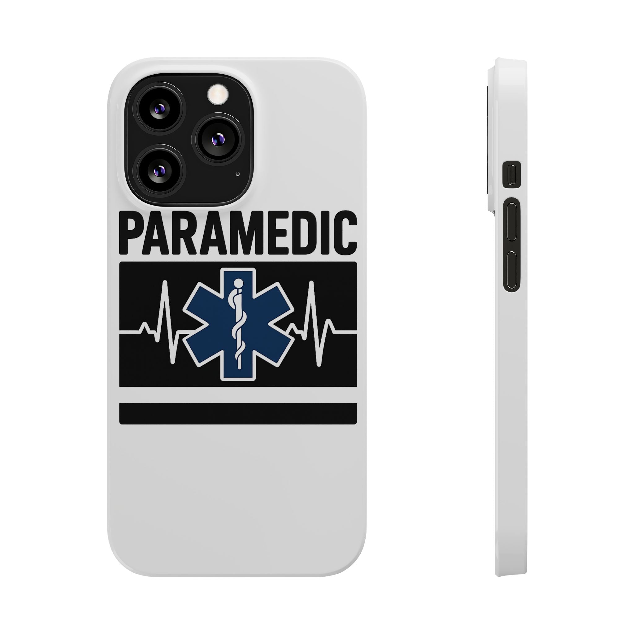 Paramedic Phone Case EMS Gift Heartbeat Star of Life EMT Medical First Responder Thin White Line Hero Appreciation
