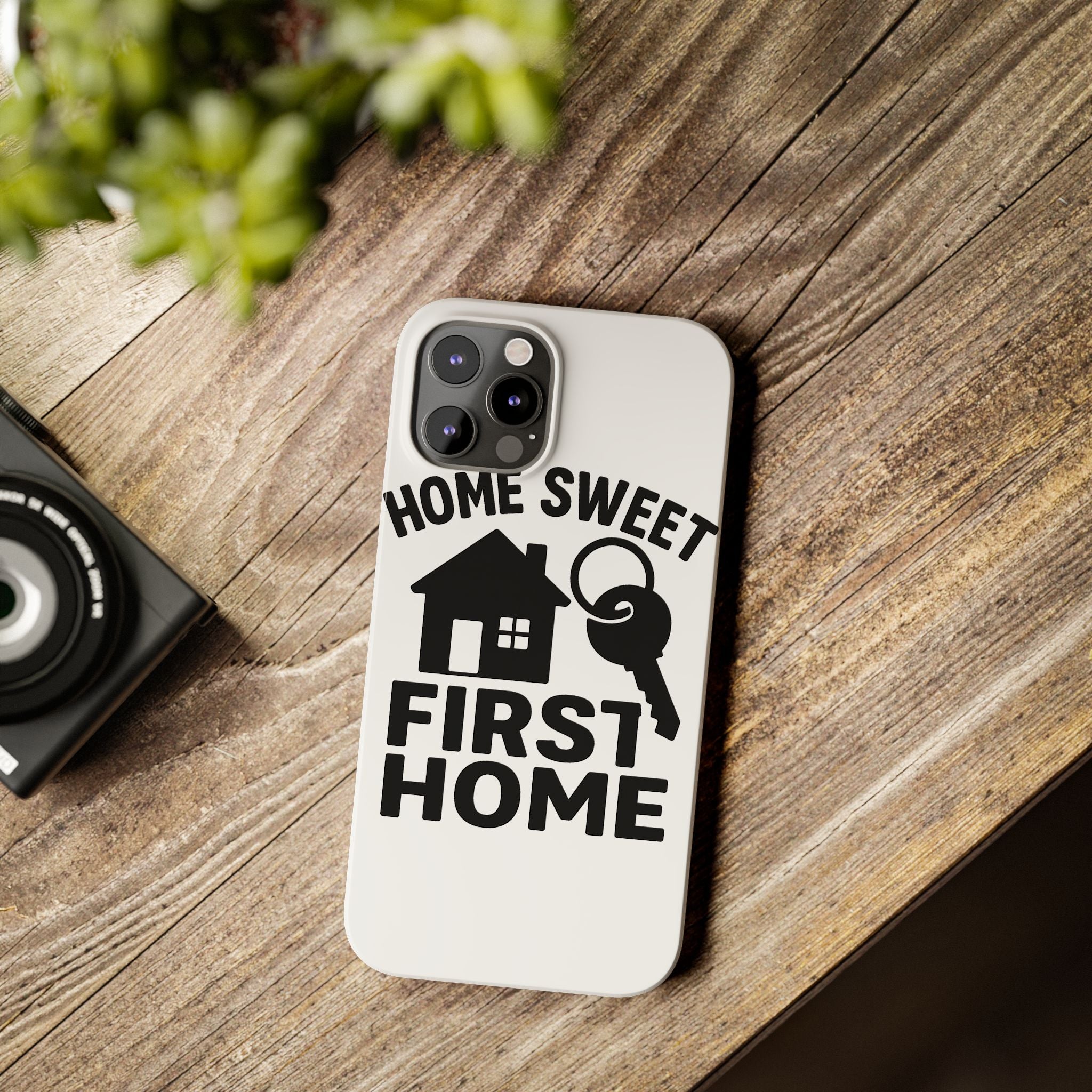 First Home Phone Case New Homeowner Gift Housewarming Present House Keys Milestone Typography Home Sweet First Home Decor