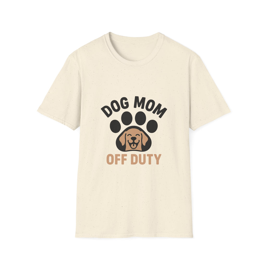 Dog Mom Off Duty Shirt, Dog Lover Gift, Paw Print T-Shirt, Dog Mom Tee, Funny Dog Owner Shirt, Dog Mama Clothing, Pet Parent