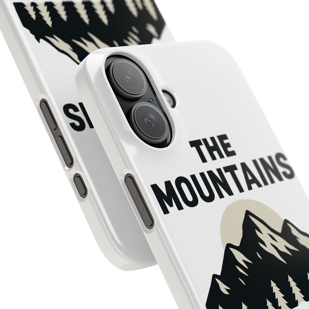 Mountains Are Calling Phone Case, Minimalist Mountain Range Silhouette, Nature Lover Gift, Hiker Adventure Outdoor Enthusiast