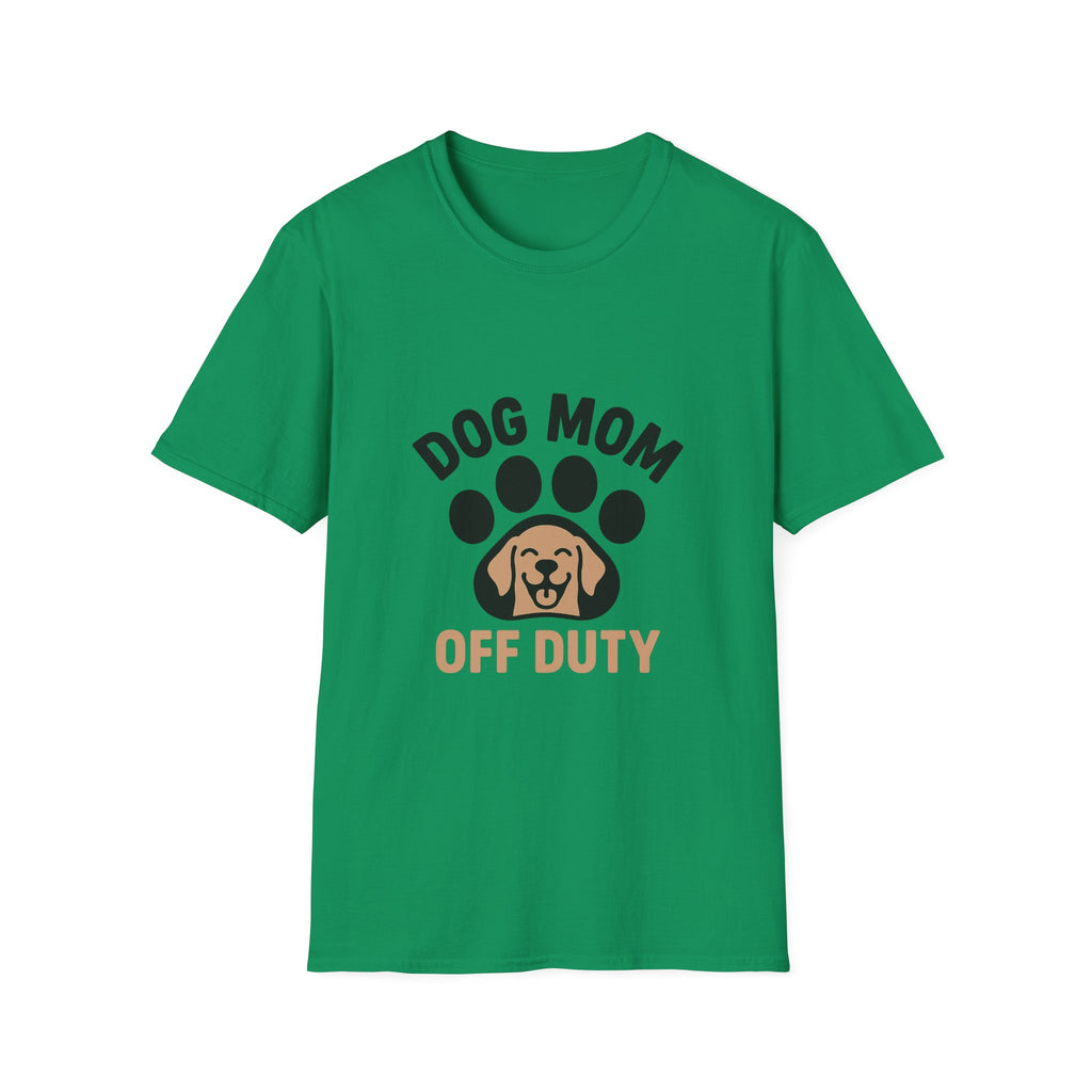 Dog Mom Off Duty Shirt, Dog Lover Gift, Paw Print T-Shirt, Dog Mom Tee, Funny Dog Owner Shirt, Dog Mama Clothing, Pet Parent