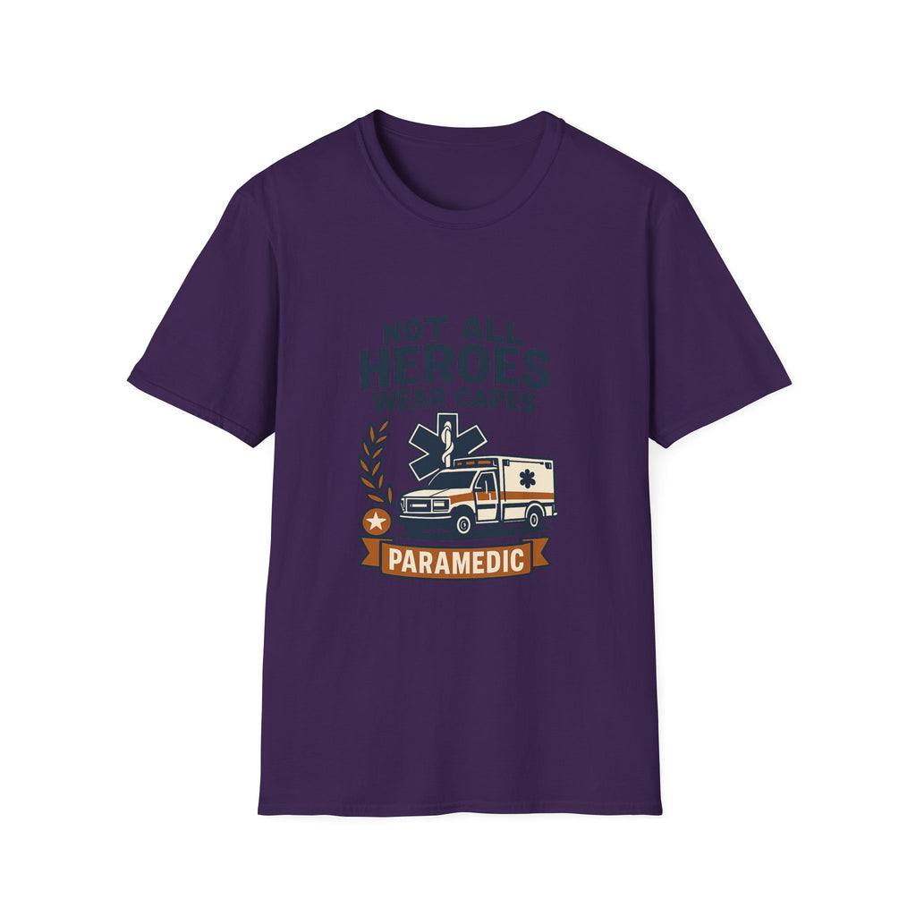 Not All Heroes Wear Capes Paramedic Shirt, EMS Appreciation Gift, Star of Life EMT Tshirt, Ambulance Driver Hero Shirt