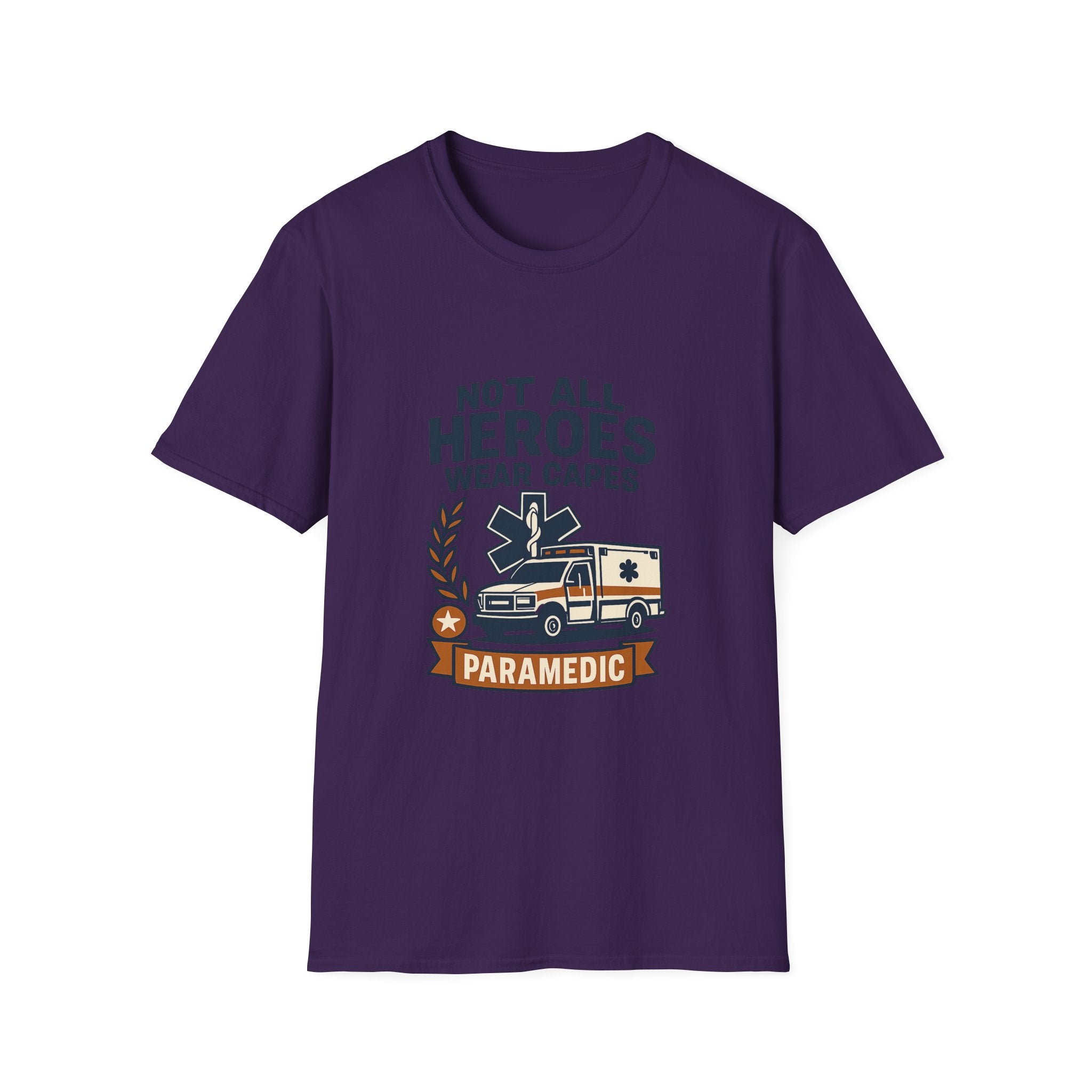 Not All Heroes Wear Capes Paramedic Shirt, EMS Appreciation Gift, Star of Life EMT Tshirt, Ambulance Driver Hero Shirt
