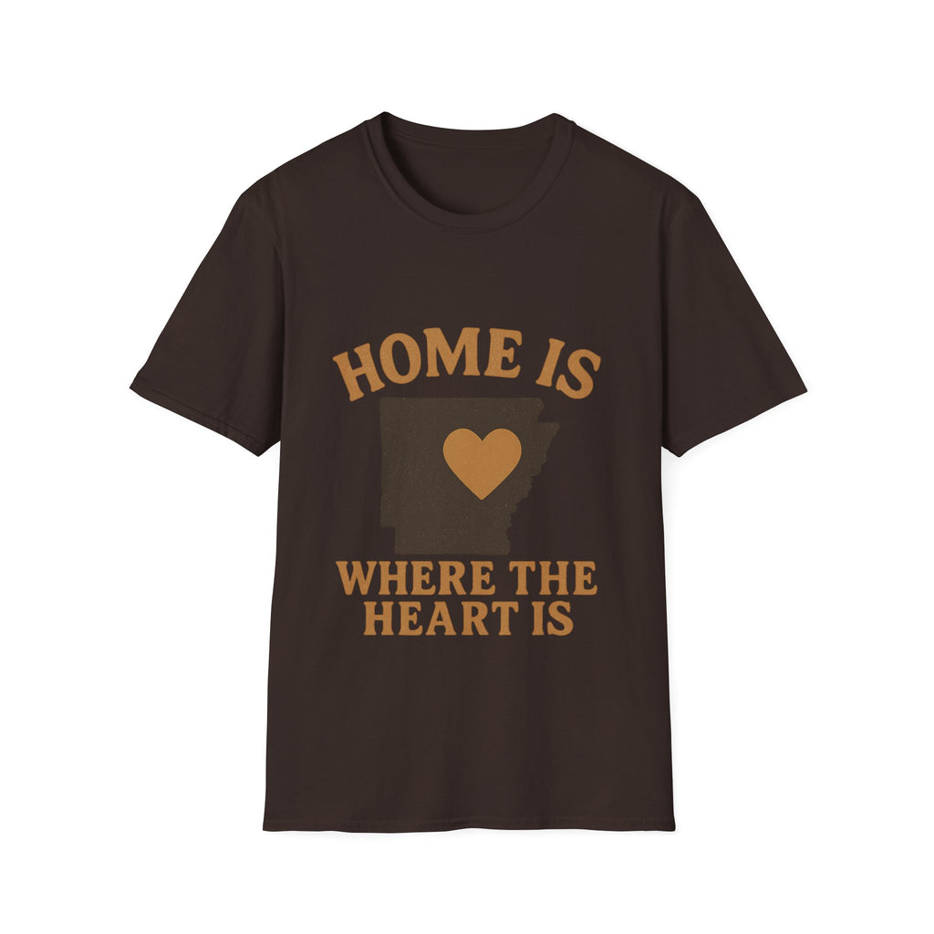Home Is Where The Heart Is Shirt, Vintage State Silhouette Tee, Hometown Pride Gift, Missing Home Nostalgic T-Shirt