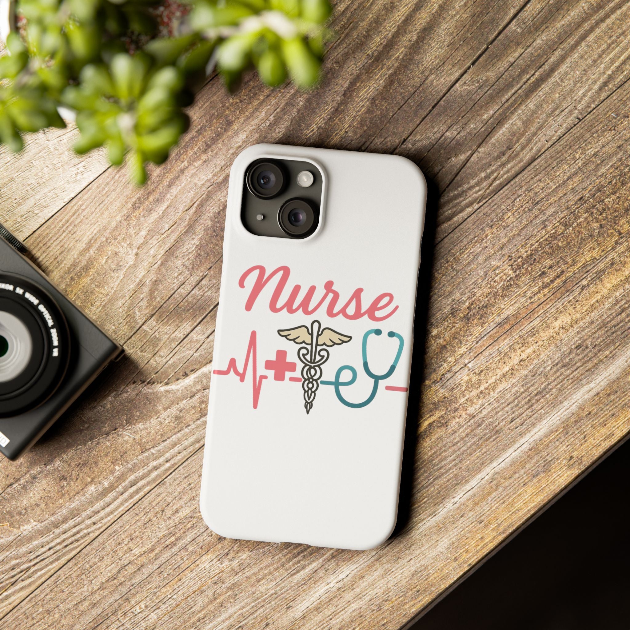 Nurse Phone Case EKG Heartbeat Medical Gift for Nurses RN Nursing Student Appreciation Gift Healthcare Worker iPhone Case