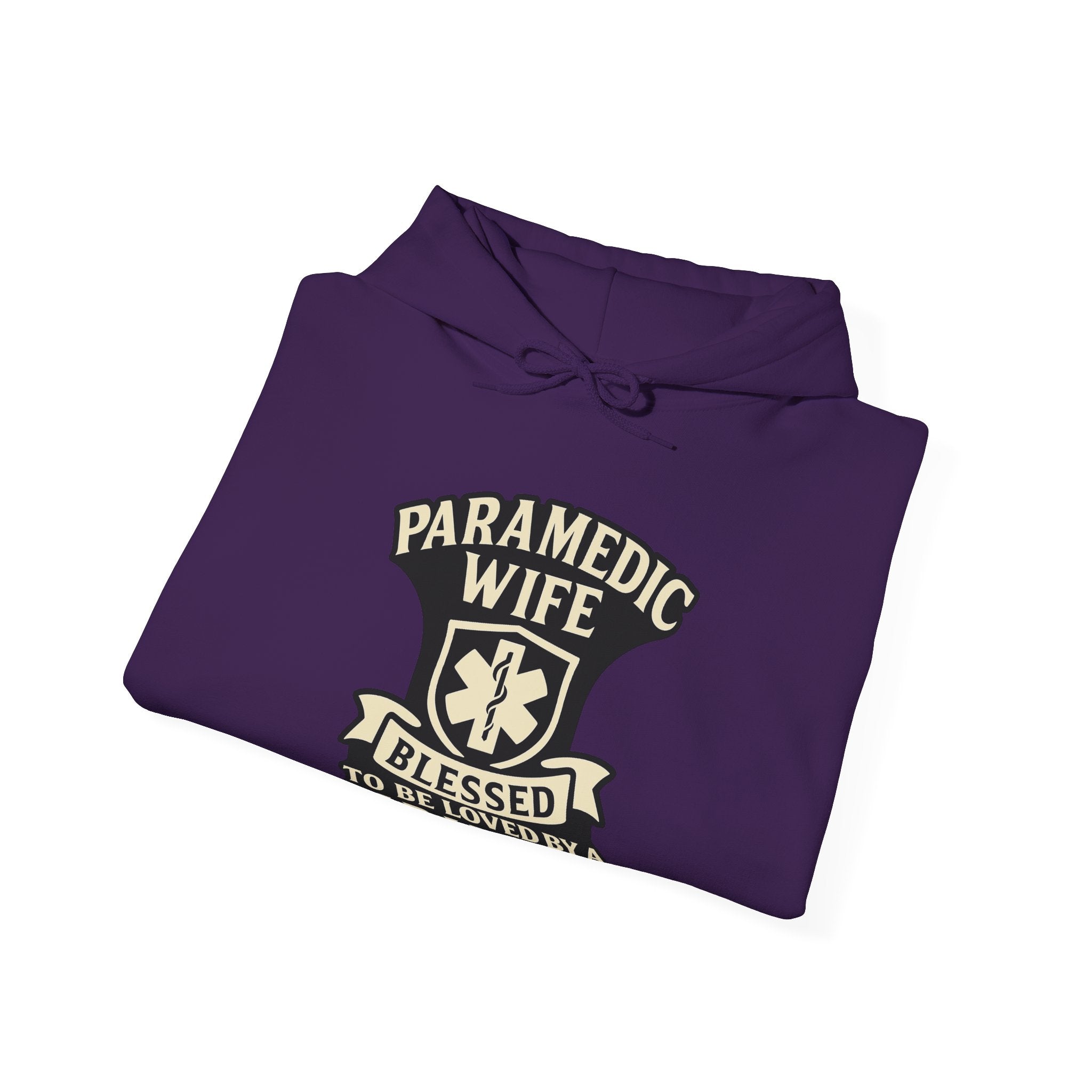 Paramedic Wife Hoodie, Blessed to Be Loved By a Paramedic Sweatshirt, EMS Girlfriend Gift, First Responder Partner Support Apparel