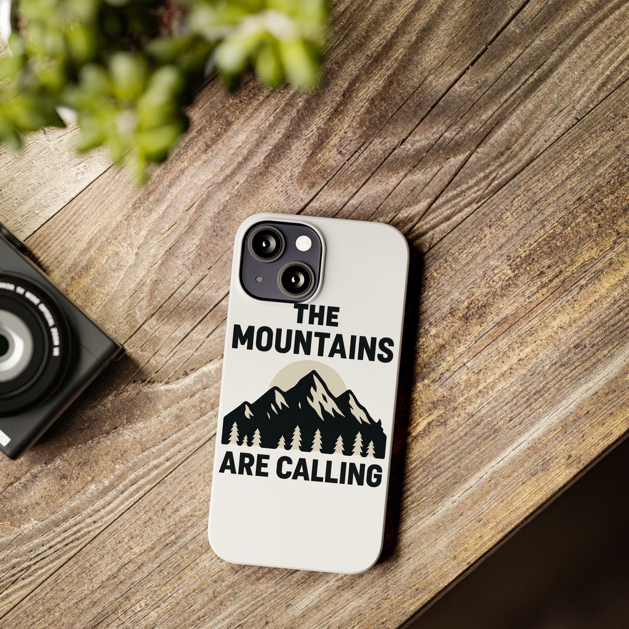 Mountains Are Calling Phone Case, Minimalist Mountain Range Silhouette, Nature Lover Gift, Hiker Adventure Outdoor Enthusiast
