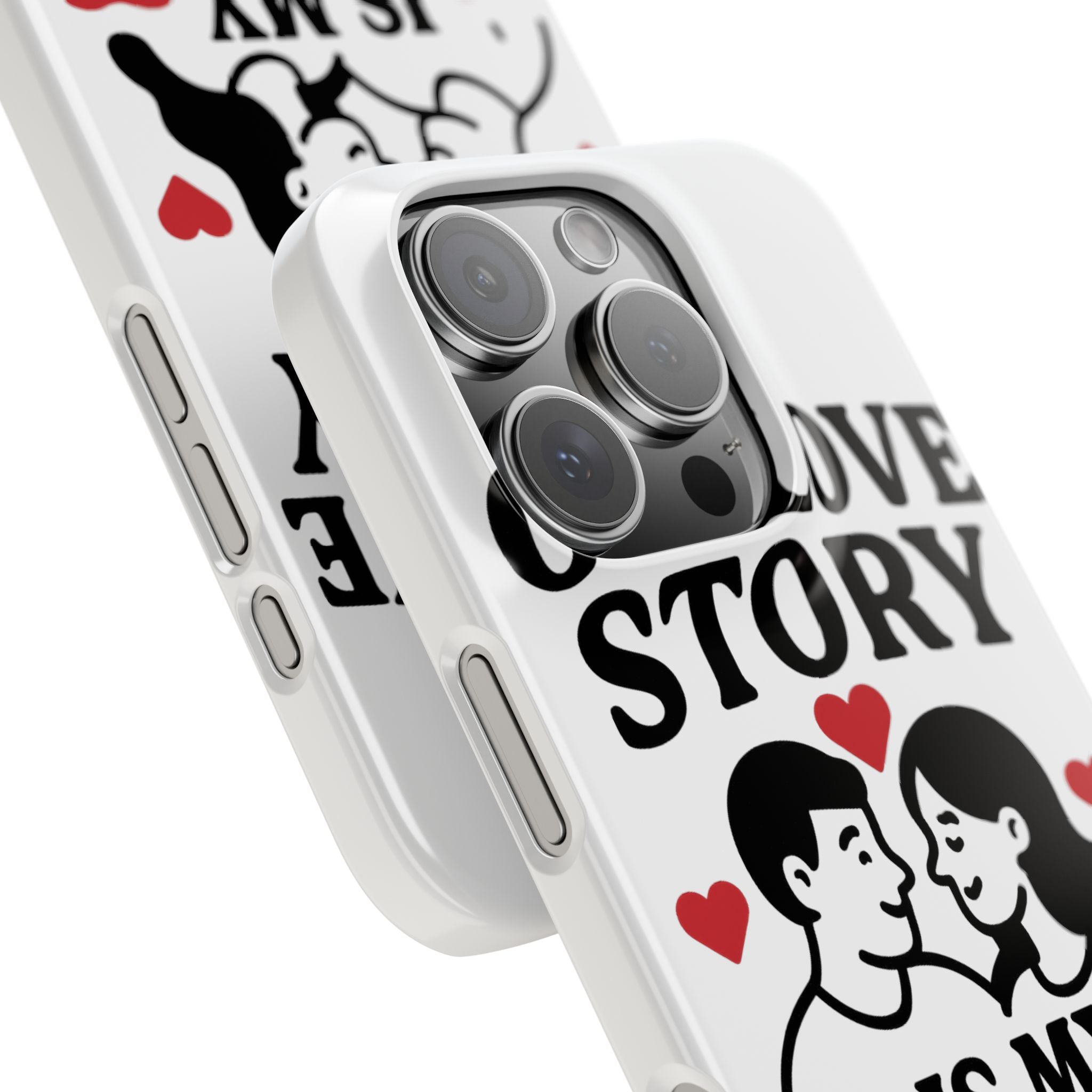 Love Story Phone Case Anniversary Gift for Wife Girlfriend Romantic Quote Couple iPhone Samsung Case Valentine's Day Gift