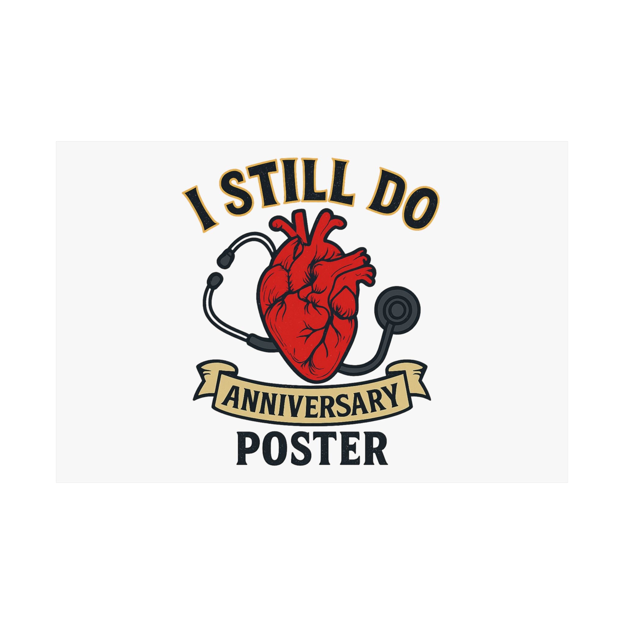 I Still Do Anniversary Poster Medical Nurse Doctor Gift, Healthcare Couples Wall Art, Vintage Heart Wedding Print, Nurses Week Gift