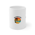 Beach Sunset Mug Tropical Travel Gift Ocean Lover Coffee Cup Vacation Vibes Palm Tree Watercolor Escape Coastal Home Decor