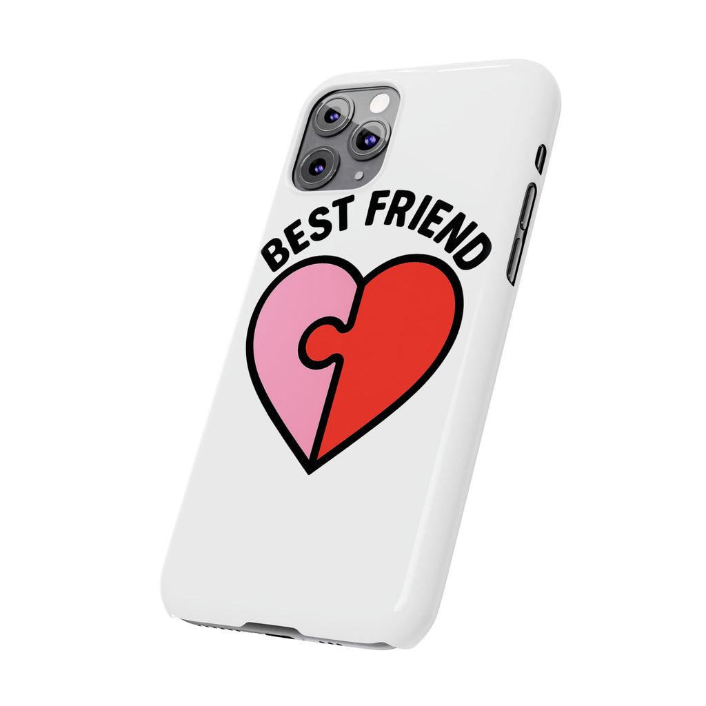 Best Friend Phone Case Set Puzzle Heart Matching BFF Gifts for Besties Friendship Phone Cases Cute Teen Gift for Her