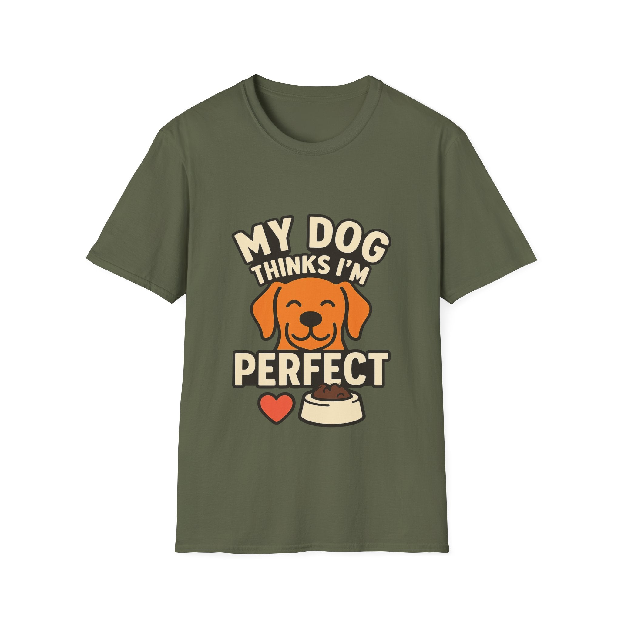 My Dog Thinks I'm Perfect Shirt, Funny Dog Mom Shirt, Dog Lover Gift, Pet Owner Tshirt, Dog Dad Gift, Animal Lover Tee