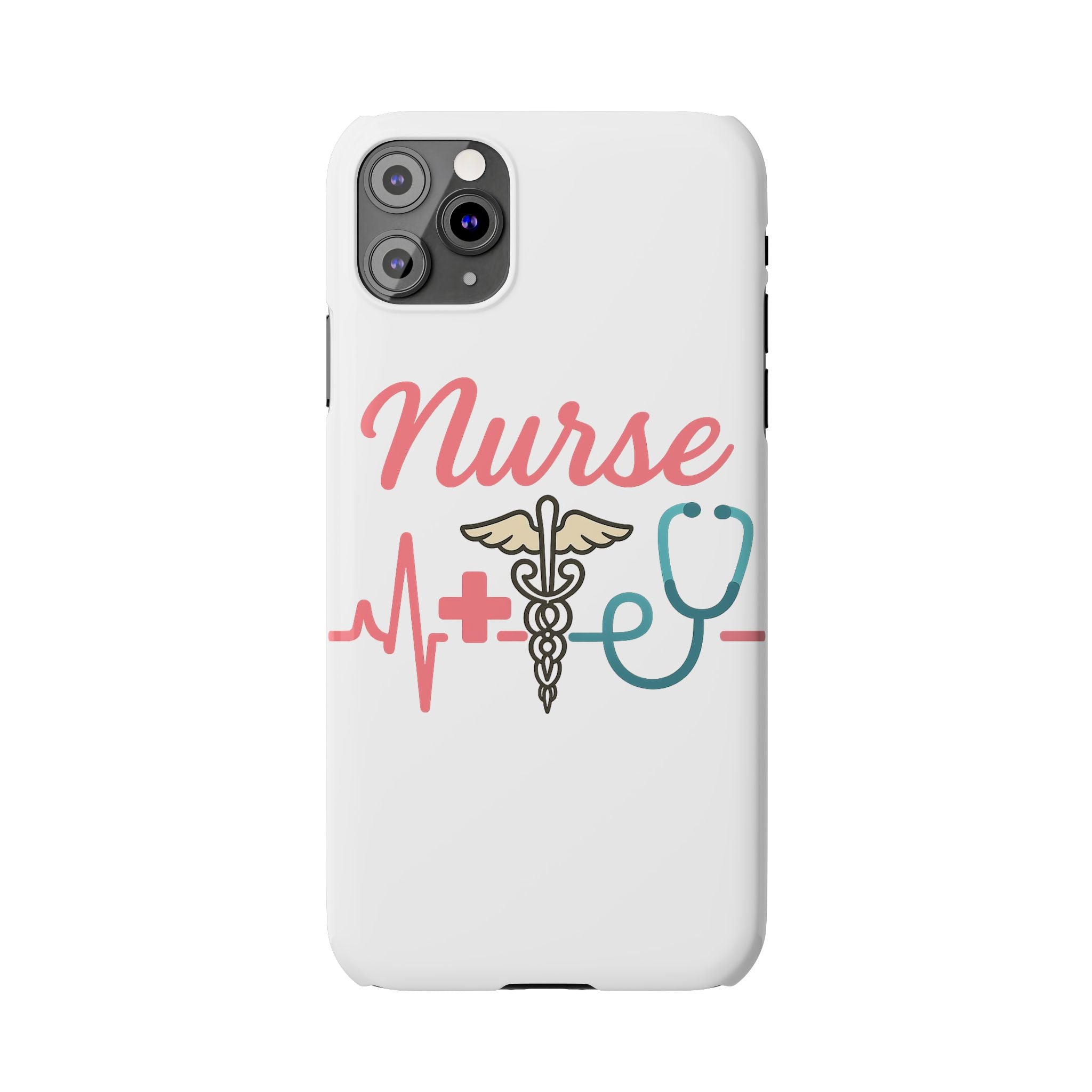 Nurse Phone Case EKG Heartbeat Medical Gift for Nurses RN Nursing Student Appreciation Gift Healthcare Worker iPhone Case