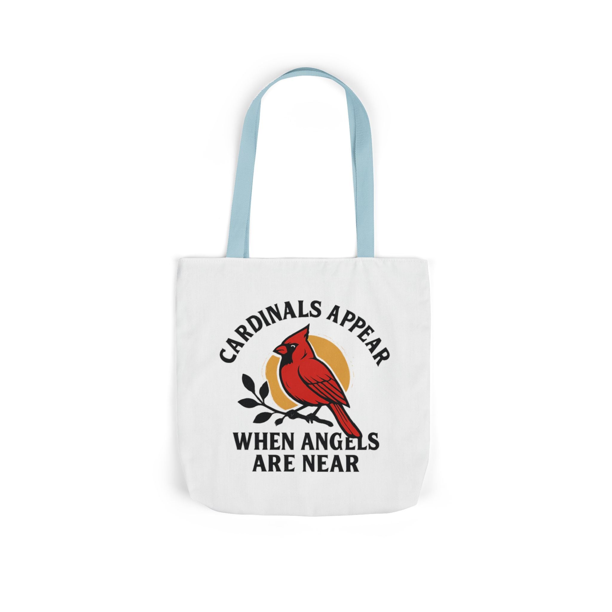 Cardinal Visitor Tote Bag, Cardinals Appear When Angels Are Near, Memorial Gift for Loss of Loved One, Sympathy Gift Mom