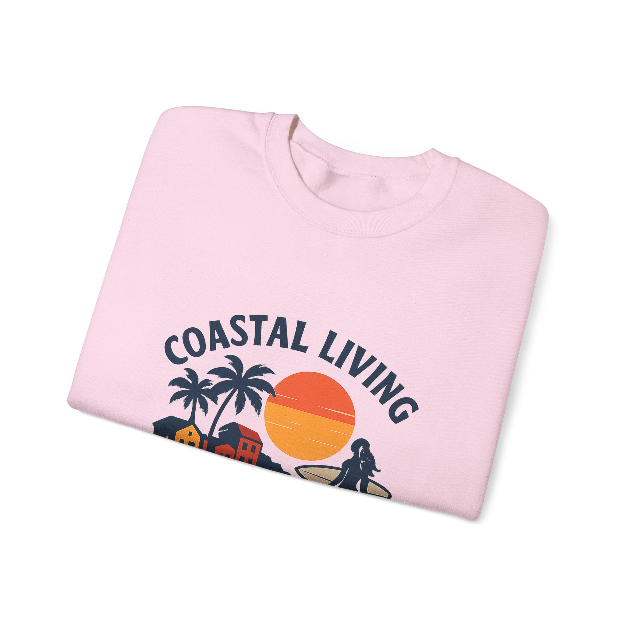 Beach Town Sunset Sweatshirt Coastal Living Salt Air Sun-Kissed Hair Ocean Vibes Vacation Gift Nautical Crewneck Surfer Beach Lover