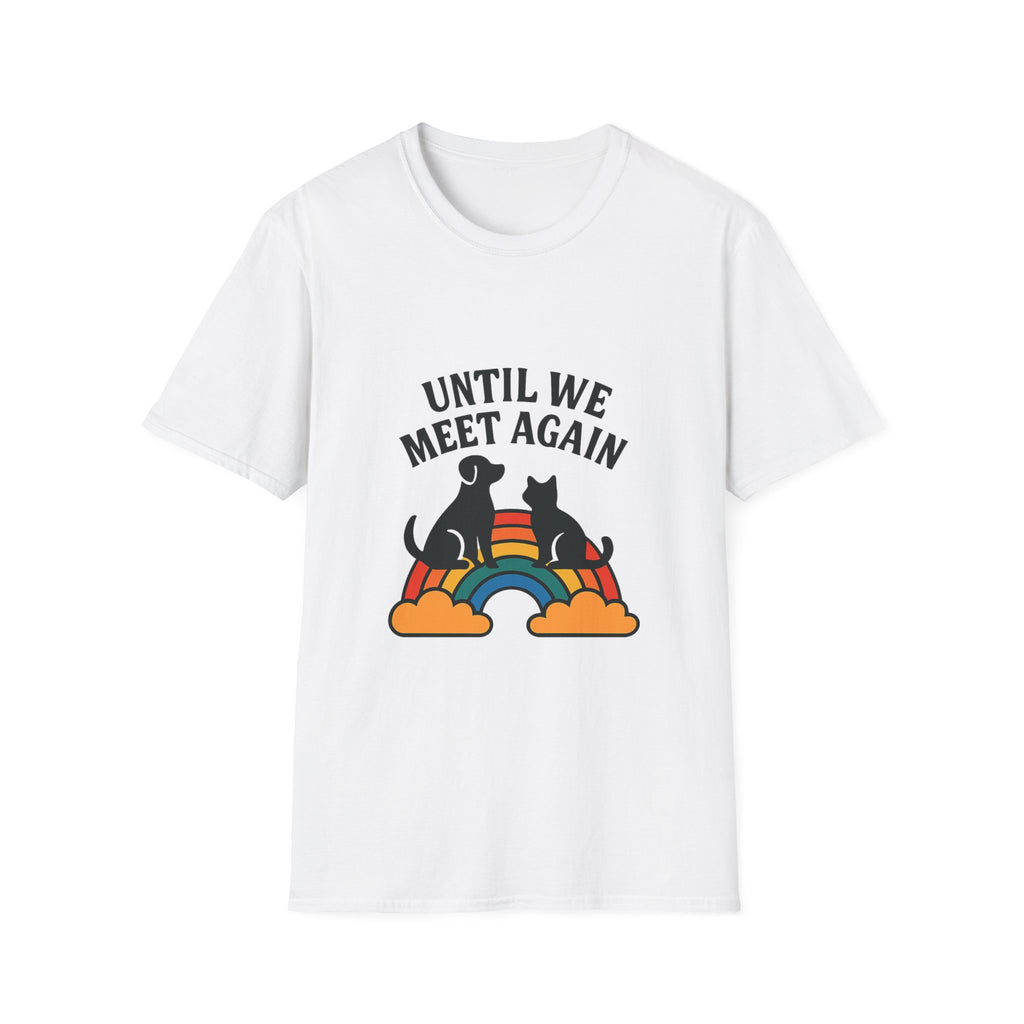 Rainbow Bridge Pet Memorial Shirt, Until We Meet Again Dog Cat Loss Gift, Pet Remembrance Tee, Sympathy Gift for Pet Loss Grief