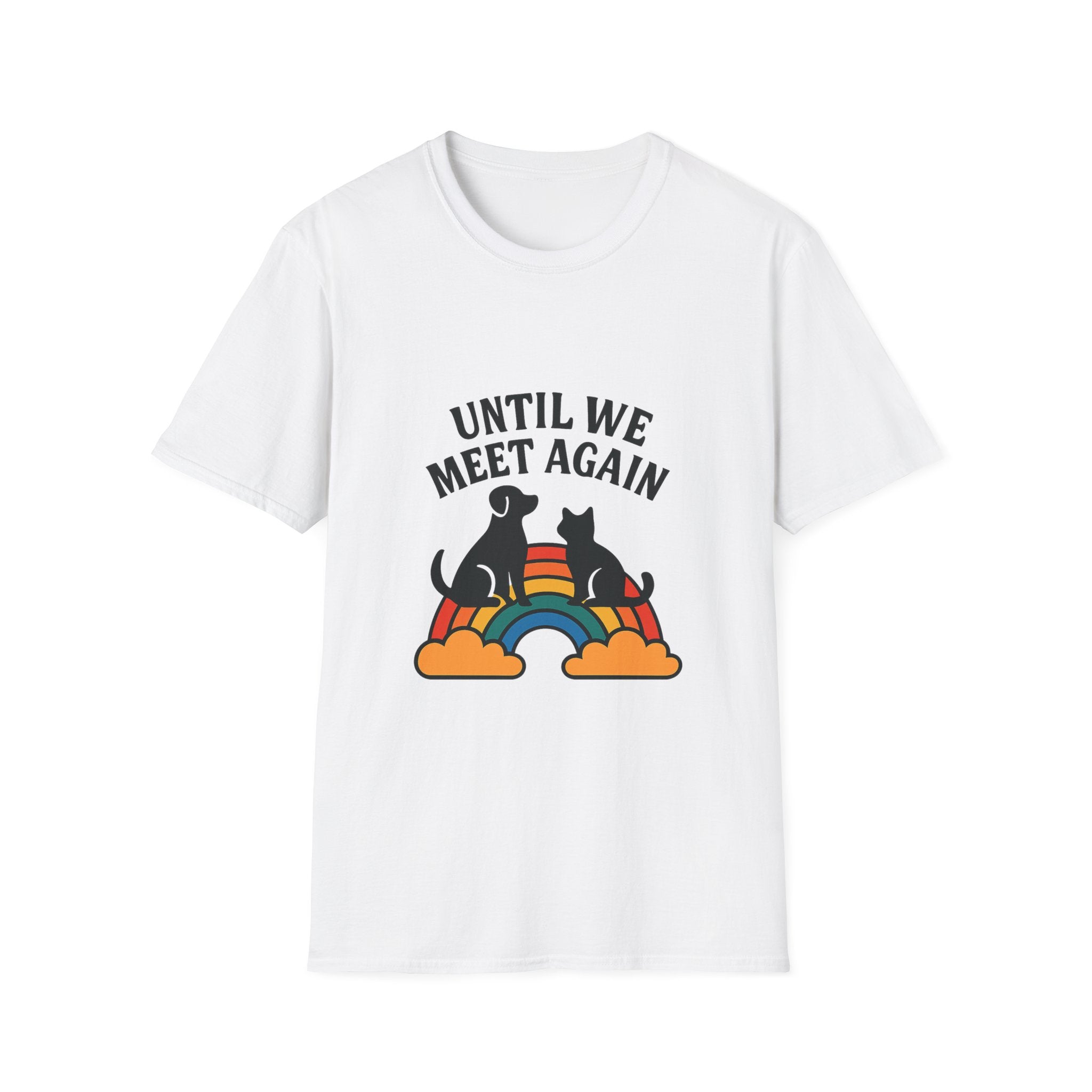 Rainbow Bridge Pet Memorial Shirt, Until We Meet Again Dog Cat Loss Gift, Pet Remembrance Tee, Sympathy Gift for Pet Loss Grief