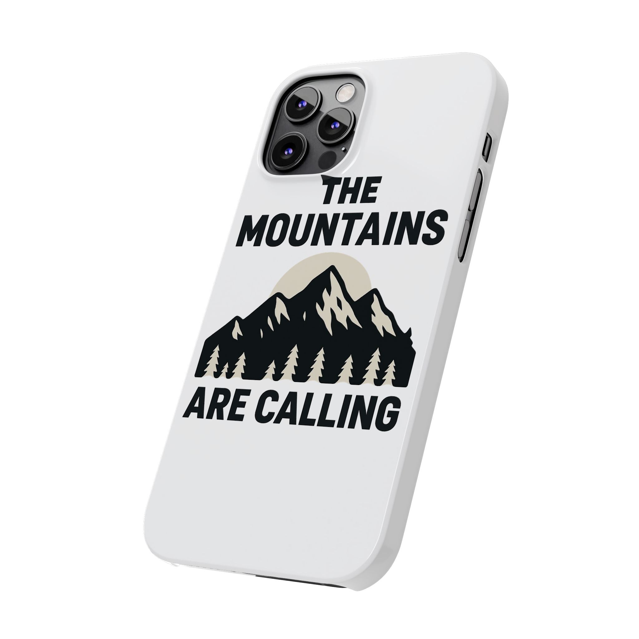 Mountains Are Calling Phone Case, Minimalist Mountain Range Silhouette, Nature Lover Gift, Hiker Adventure Outdoor Enthusiast
