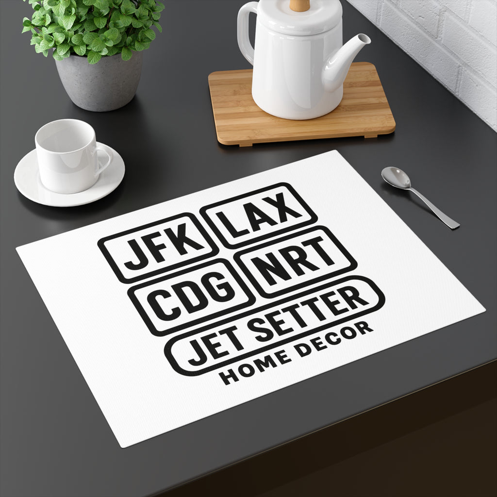 Airport Code Coaster Set Travel Lover Gift | JFK LAX CDG NRT Black White Minimalist Coasters | Jet Setter Home Decor Housewarming