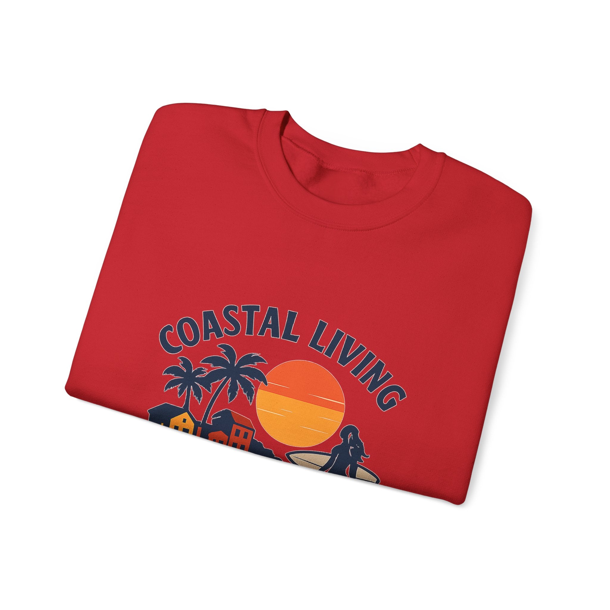 Beach Town Sunset Sweatshirt Coastal Living Salt Air Sun-Kissed Hair Ocean Vibes Vacation Gift Nautical Crewneck Surfer Beach Lover