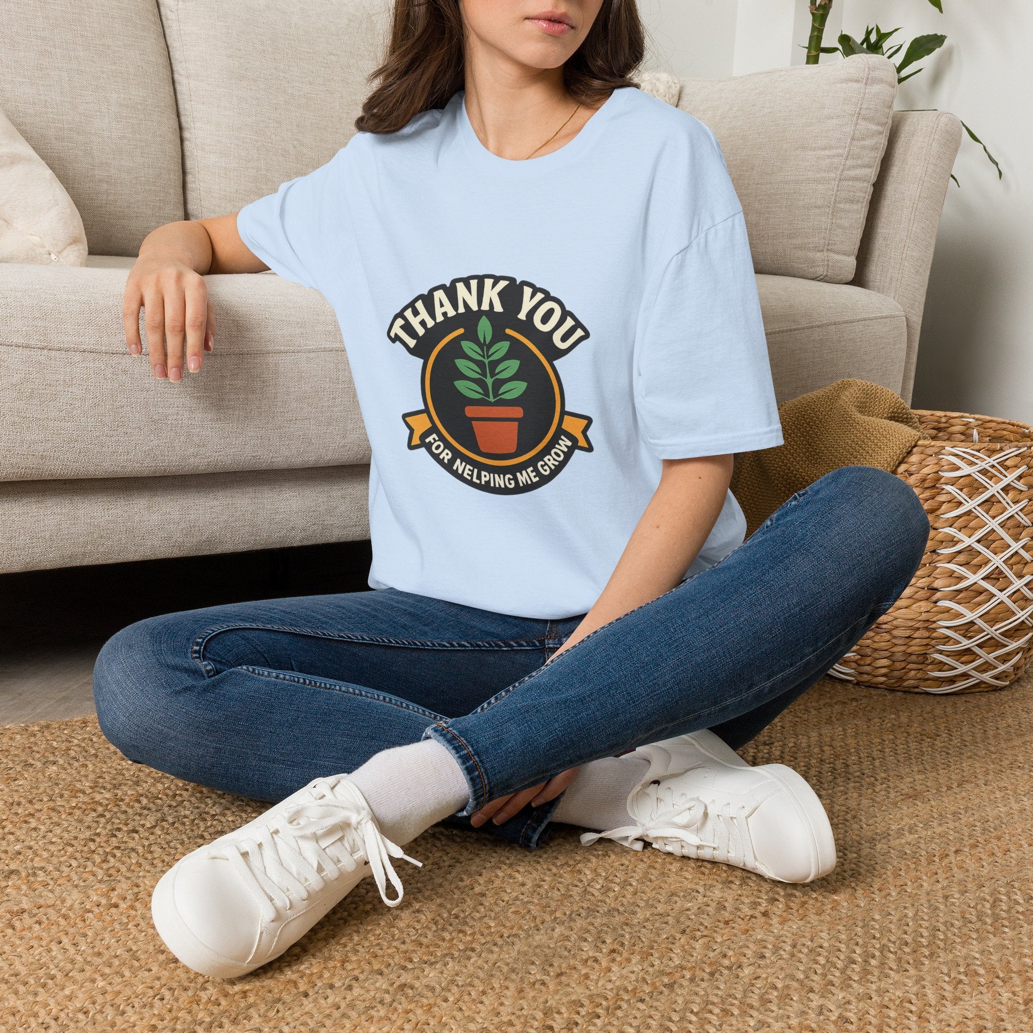 Thank You for Helping Me Grow Teacher Appreciation Shirt Plant Lady Gift Teacher Week Tee Mentor Gift End of Year Teacher Gift