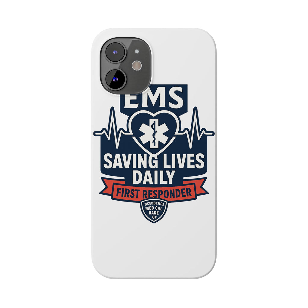 EMS Phone Case Paramedic Gift EMT Star of Life Heartbeat Saving Lives Daily First Responder Appreciation Medical Hero
