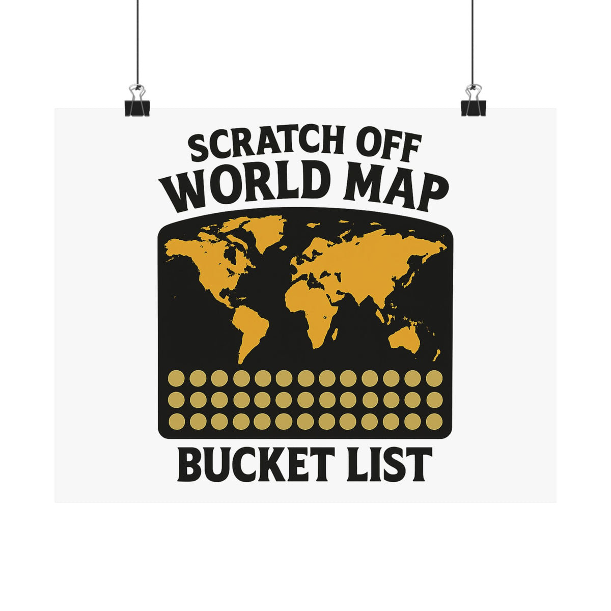 Scratch Off World Map Bucket List Poster Travel Tracker Gift Adventure Wall Art Wanderlust Decor Journey Milestone Chart