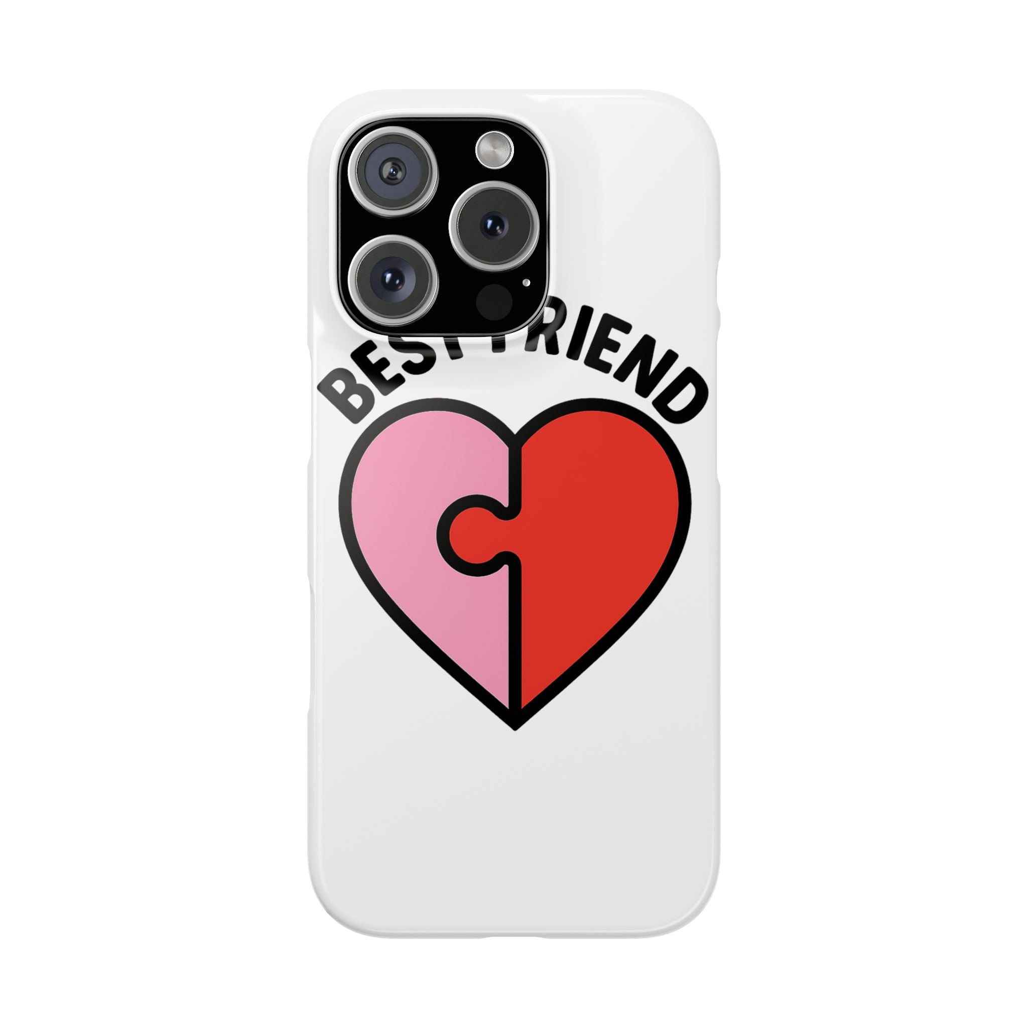 Best Friend Phone Case Set Puzzle Heart Matching BFF Gifts for Besties Friendship Phone Cases Cute Teen Gift for Her