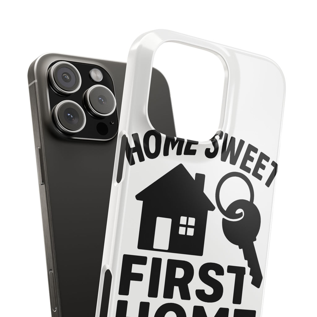 First Home Phone Case New Homeowner Gift Housewarming Present House Keys Milestone Typography Home Sweet First Home Decor
