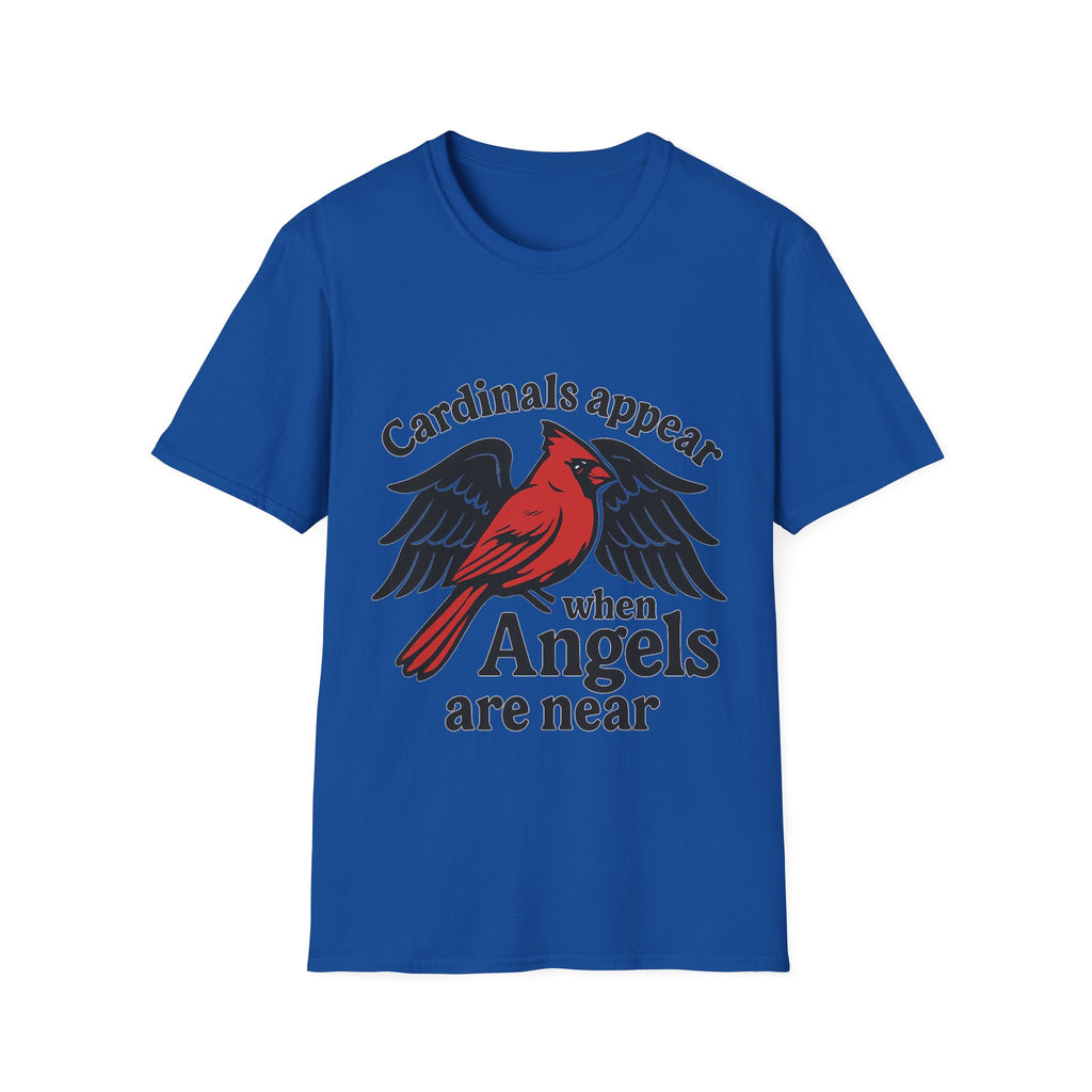 Cardinals Appear When Angels Are Near Shirt Memorial Tshirt Loss of Loved One Remembrance Gift Sympathy Bereavement Grief Comfort