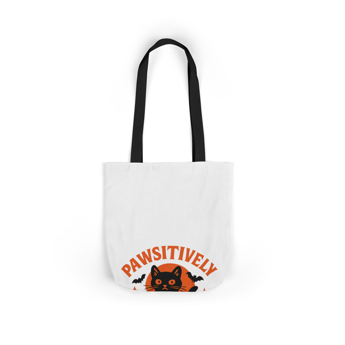 Pawsitively Spooky Cat Lover Halloween Tote Bag