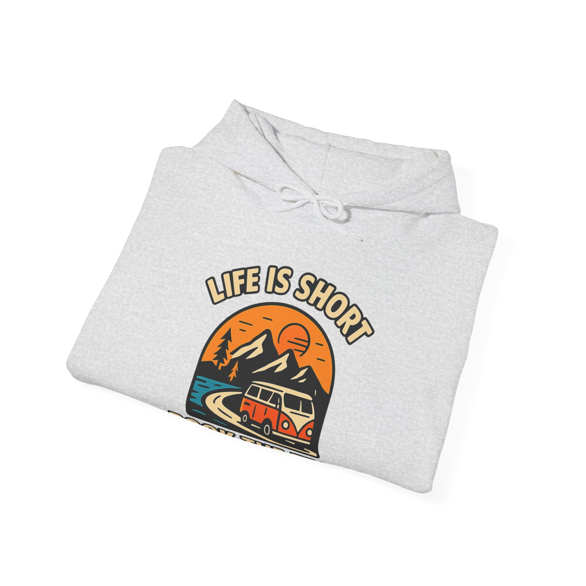 Life Is Short Book The Trip Hoodie, Travel Lover Gift, Adventure Seeker Sweatshirt, Wanderlust Clothing, Digital Nomad Gift