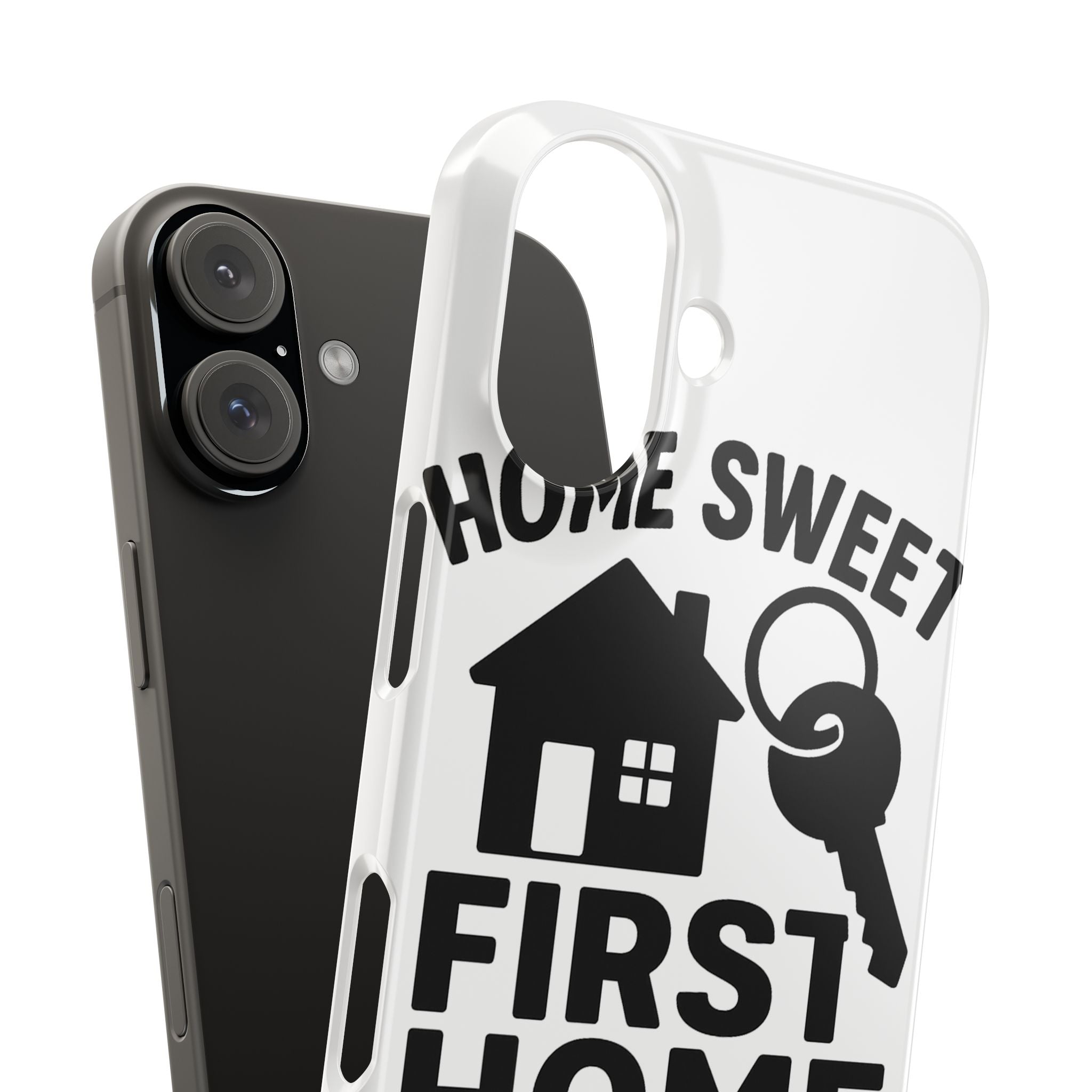 First Home Phone Case New Homeowner Gift Housewarming Present House Keys Milestone Typography Home Sweet First Home Decor