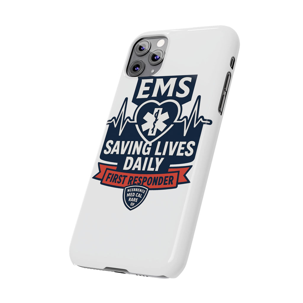 EMS Phone Case Paramedic Gift EMT Star of Life Heartbeat Saving Lives Daily First Responder Appreciation Medical Hero
