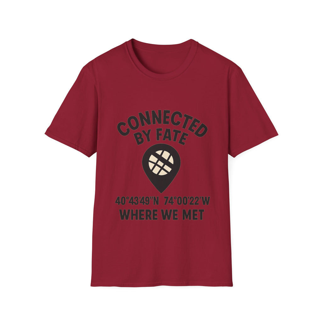 Best Friend Coordinates Shirt | Matching BFF Tees Where We Met | Friendship Day Gift | Connected By Fate | Personalized Location