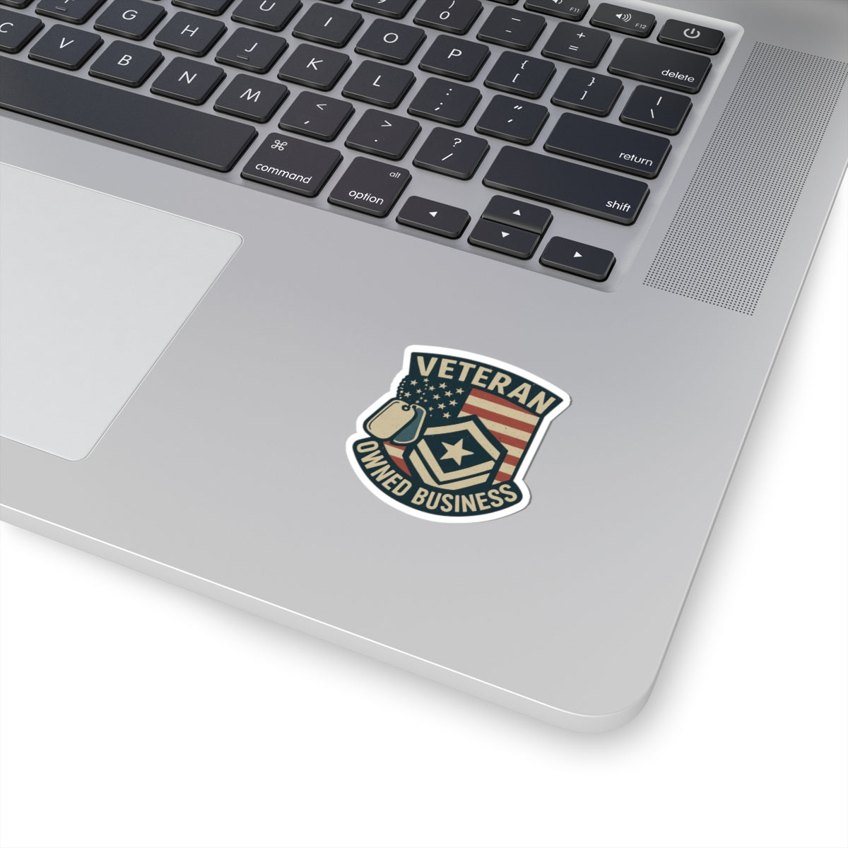 Veteran Owned Business Sticker, Support Veteran Business Decal, Military Owned Shop Badge, Patriotic Thank You Vet Small Business