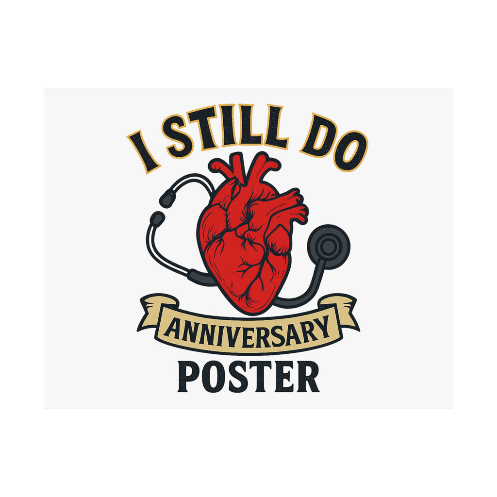 I Still Do Anniversary Poster Medical Nurse Doctor Gift, Healthcare Couples Wall Art, Vintage Heart Wedding Print, Nurses Week Gift
