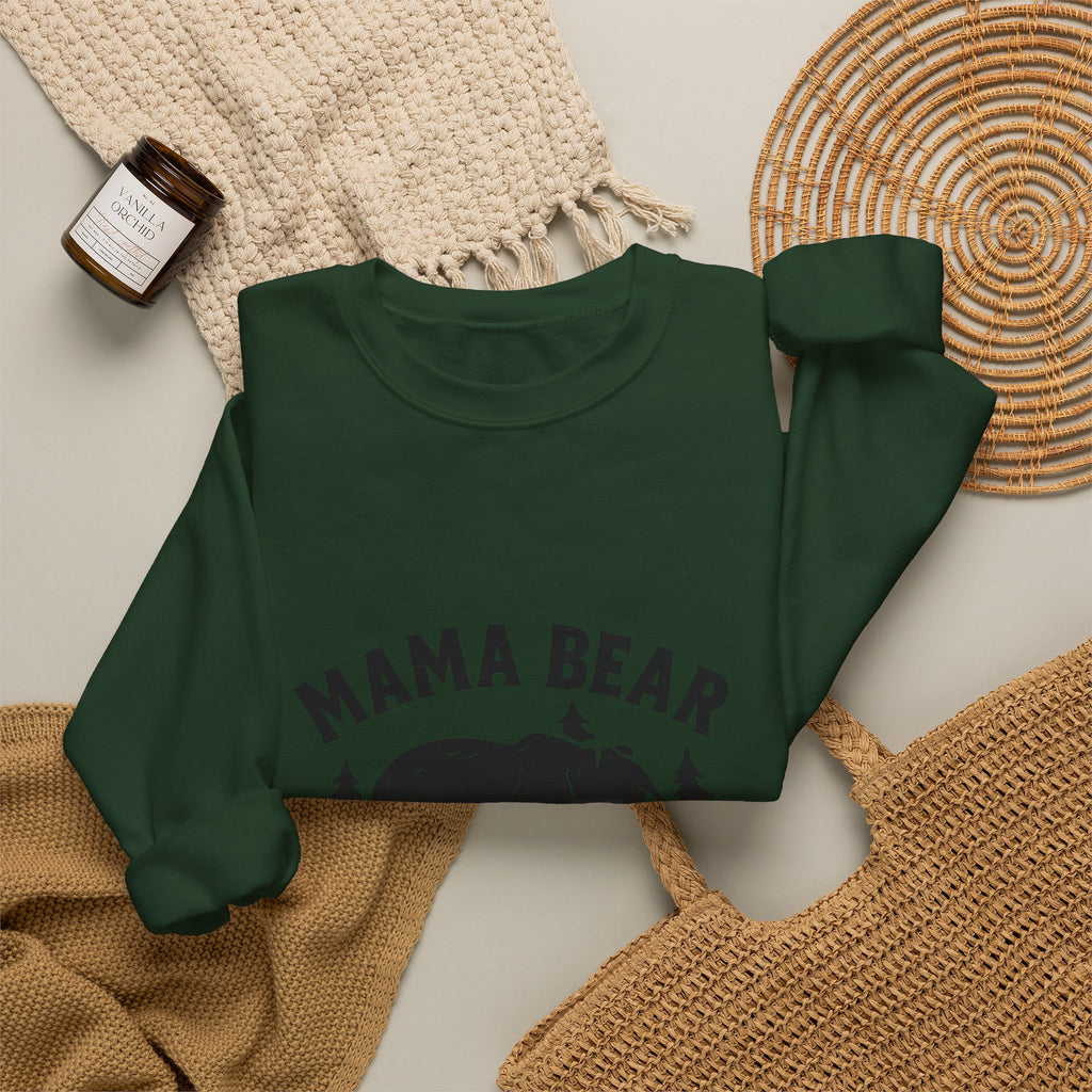Mama Bear Sweatshirt with Cubs Birth Years, Mother's Day Gift for Mom, Woodland Mom Shirt, Gift from Kids, Mommy and Me Crewneck