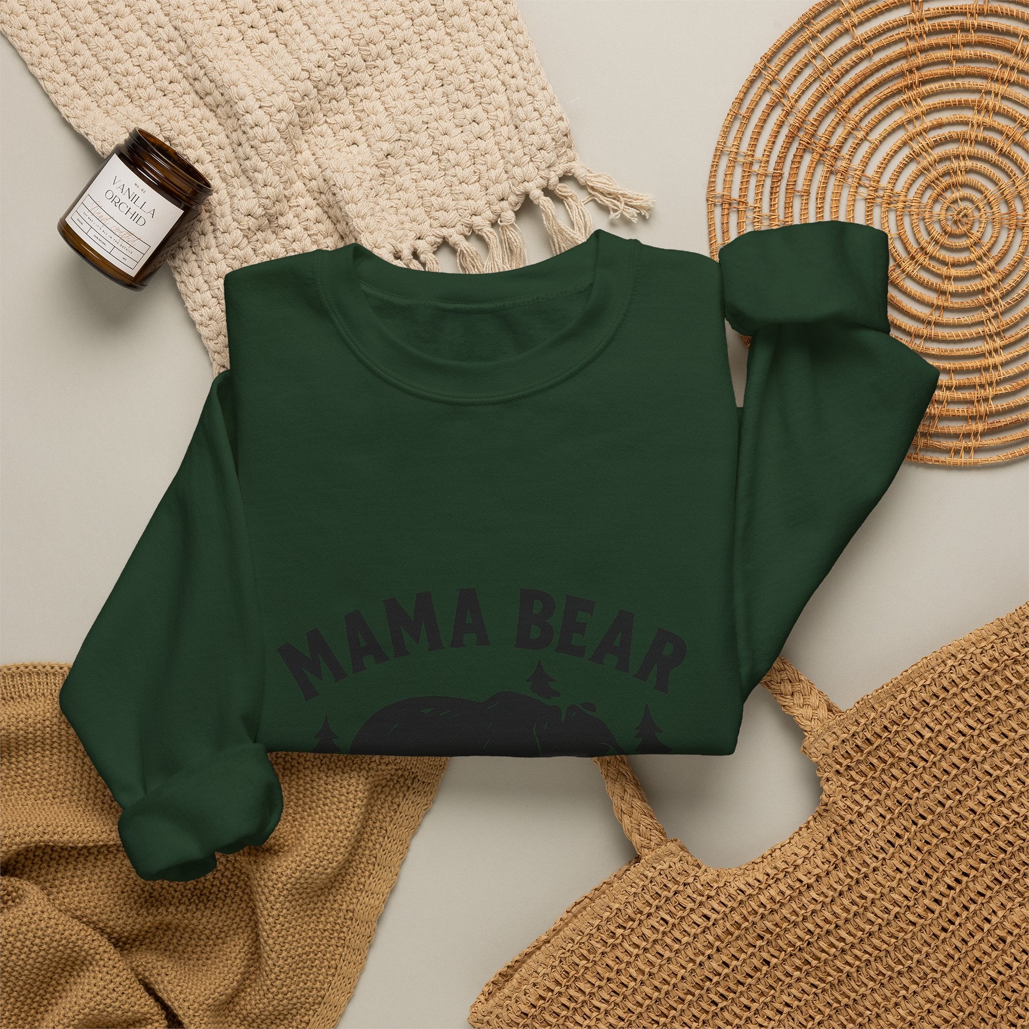 Mama Bear Sweatshirt with Cubs Birth Years, Mother's Day Gift for Mom, Woodland Mom Shirt, Gift from Kids, Mommy and Me Crewneck