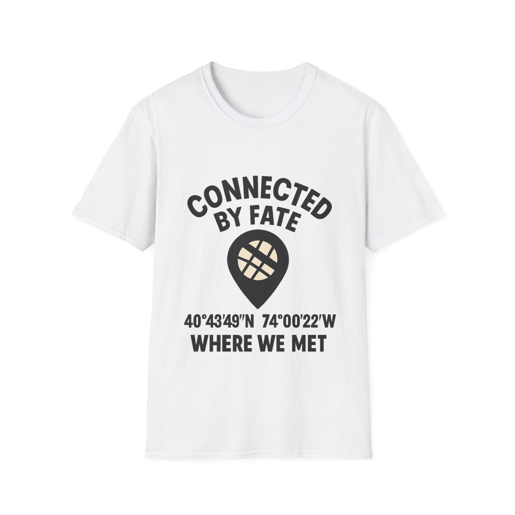 Best Friend Coordinates Shirt | Matching BFF Tees Where We Met | Friendship Day Gift | Connected By Fate | Personalized Location