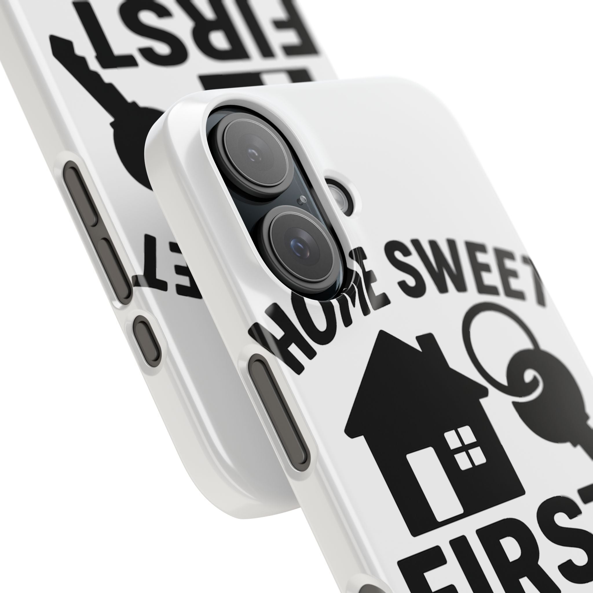 First Home Phone Case New Homeowner Gift Housewarming Present House Keys Milestone Typography Home Sweet First Home Decor